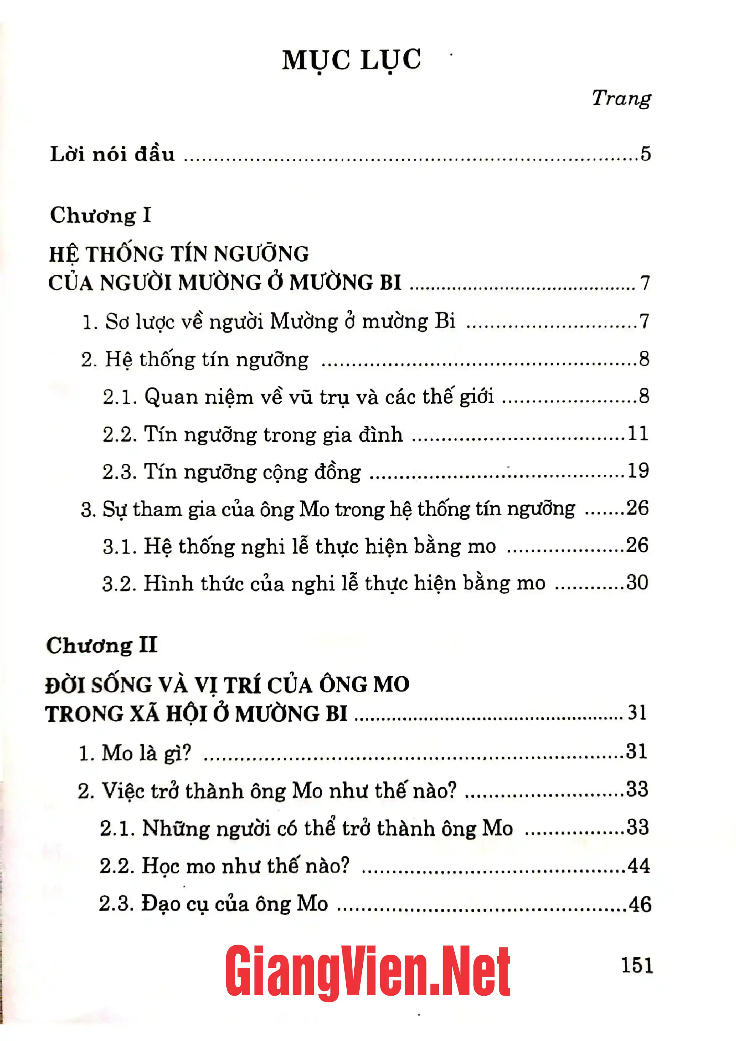 Ảnh minh họa nội dung cuốn sách: Nghi lễ Mo trong đời sống tinh thần của người Mường