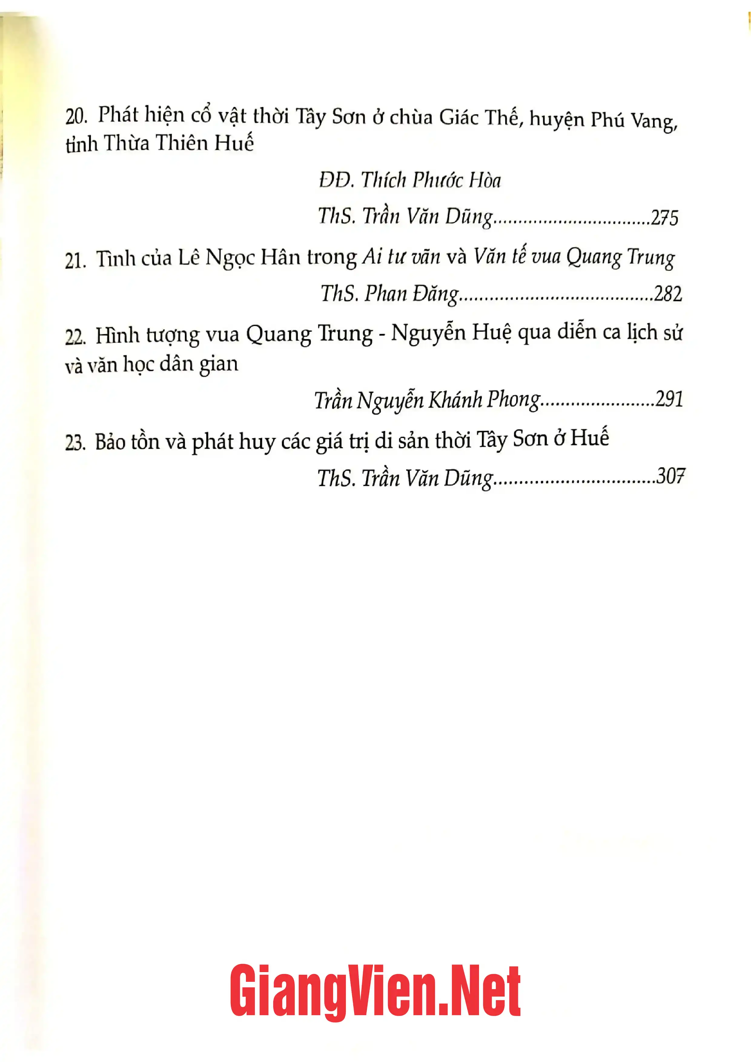 Ảnh minh họa nội dung cuốn sách: Thuận Quảng thời Tây Sơn