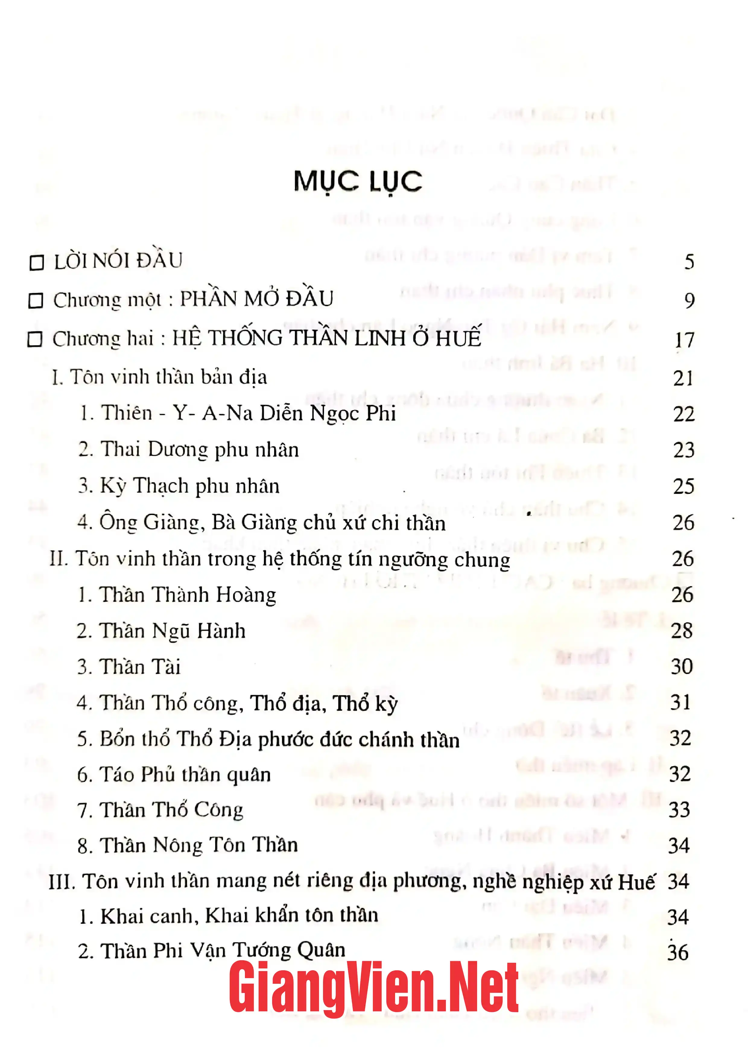Ảnh minh họa nội dung cuốn sách: Tục thờ thần ở Huế