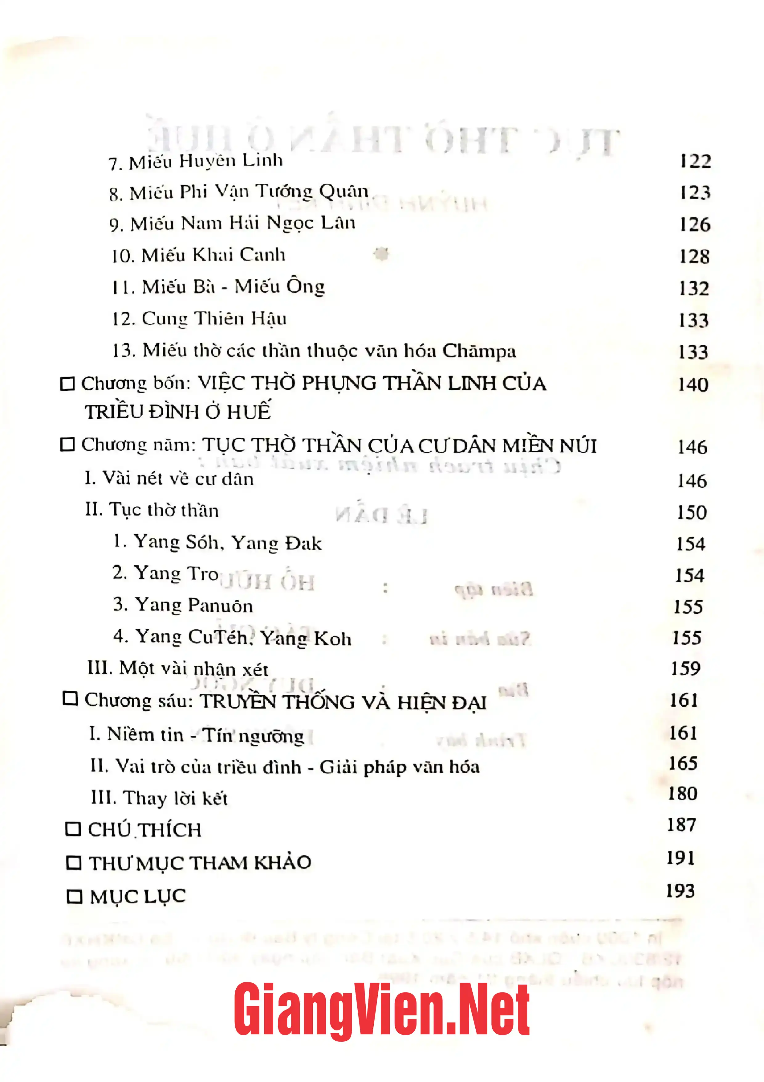Ảnh minh họa nội dung cuốn sách: Tục thờ thần ở Huế