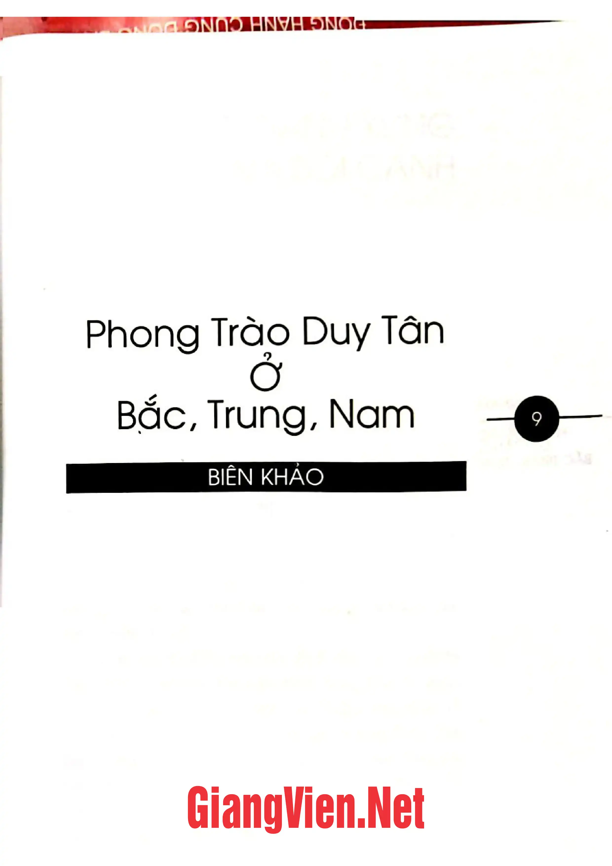 Ảnh minh họa nội dung cuốn sách: Phong trào Duy Tân ở Bắc, Trung, Nam  Miền Nam đầu thế kỷ XX: Thiên Địa hội và cuộc Minh Tân