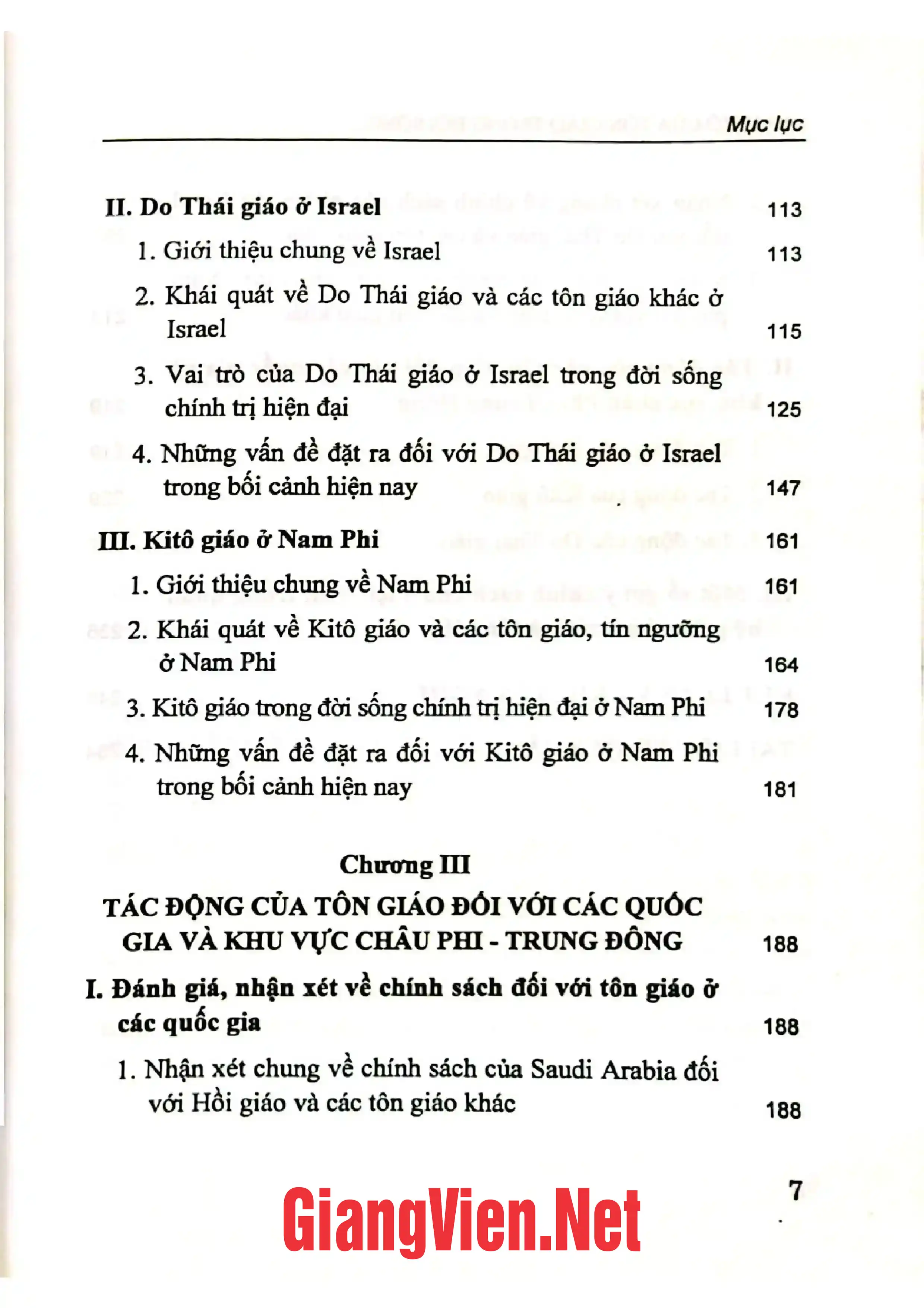 Ảnh minh họa nội dung cuốn sách: Vai trò của tôn giáo trong đời sống chính trị hiện đại ở một số quốc gia Châu Phi - Trung Đông