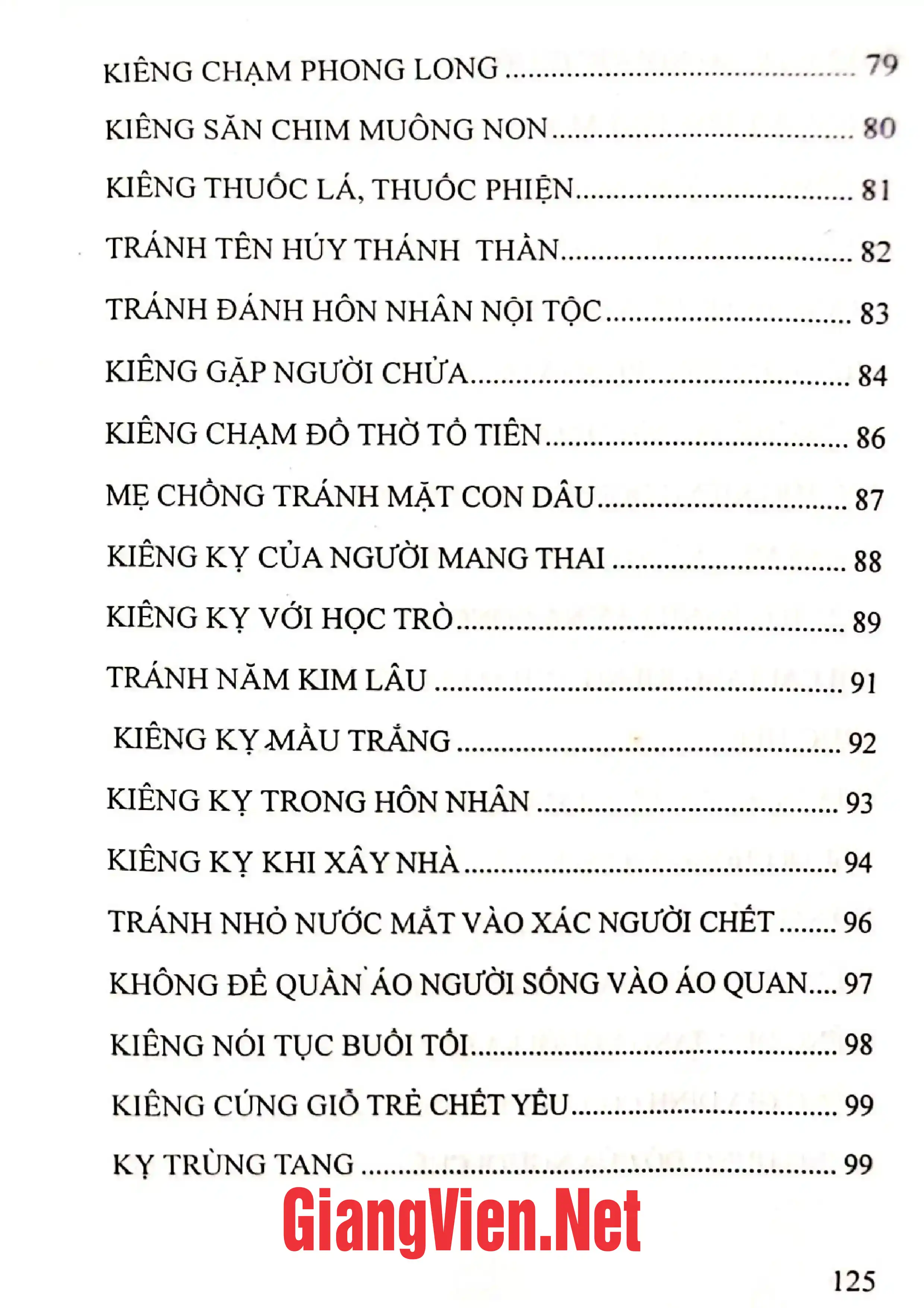 Ảnh minh họa nội dung cuốn sách: Tục hèm kiêng kỵ dân gian Việt Nam