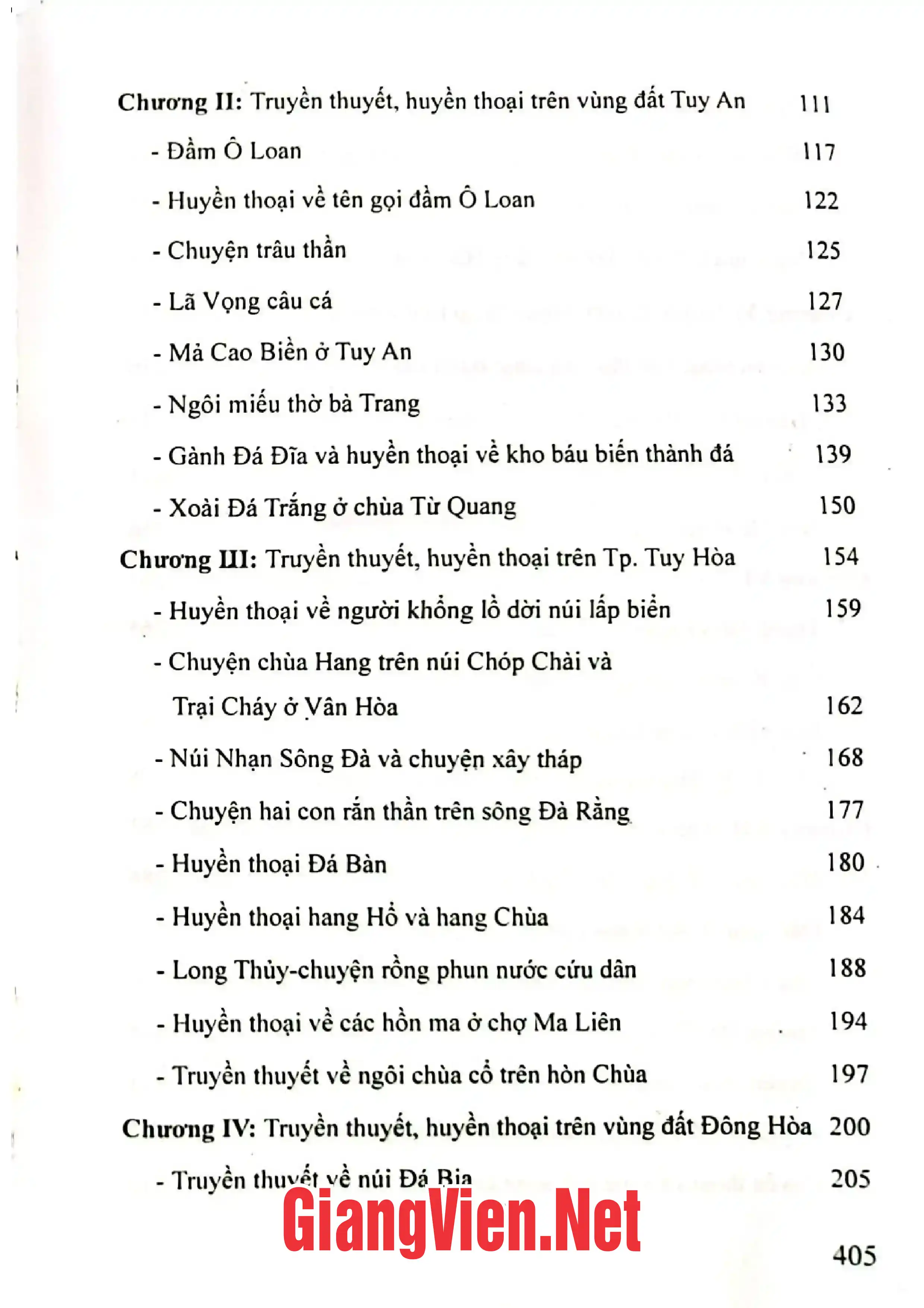 Ảnh minh họa nội dung cuốn sách: Các truyền thuyết, huyền thoại liên quan đến di tích lịch sử và danh thắng ở Phú Yên