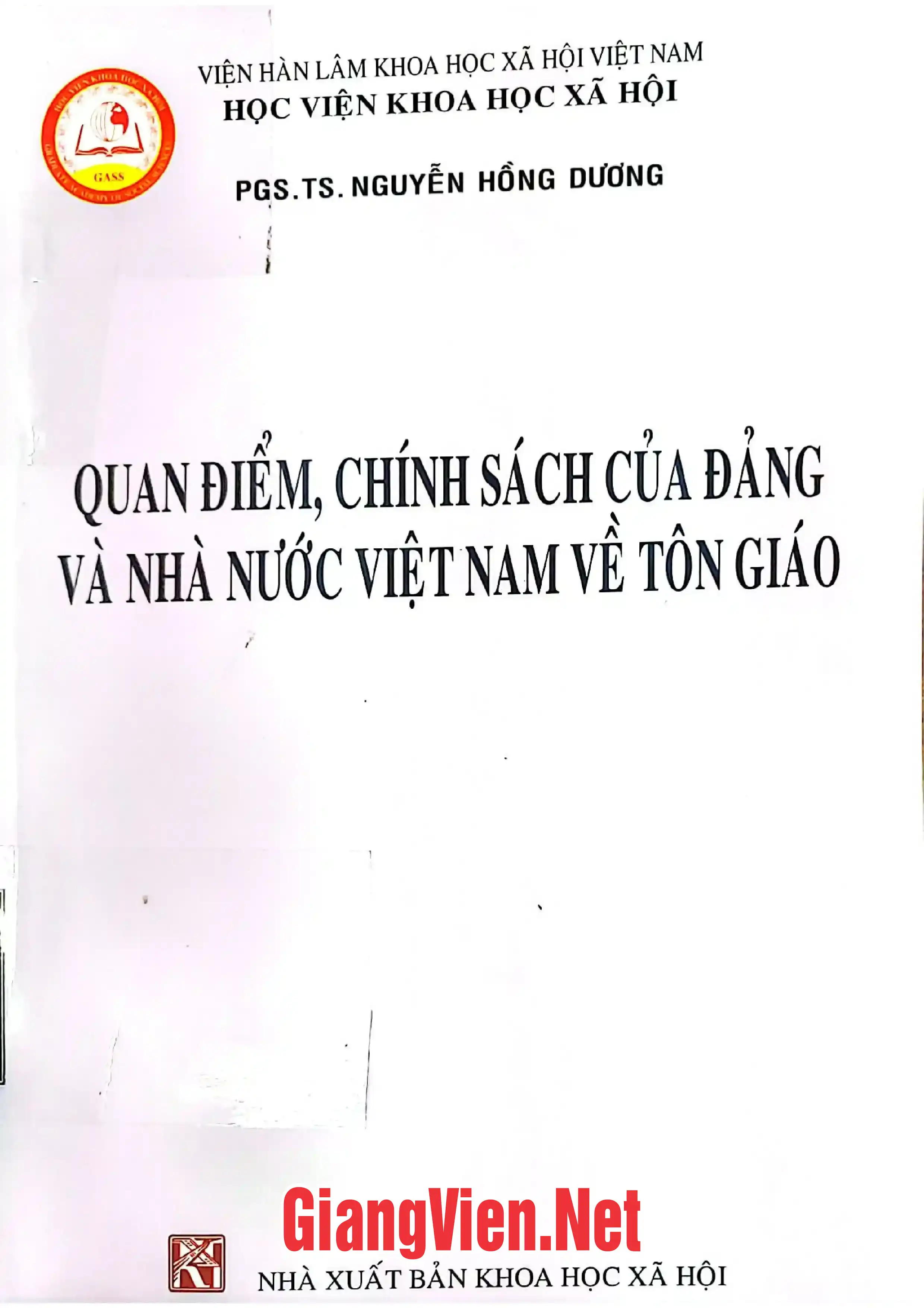 Quan điểm, chính sách của Đảng và Nhà nước Việt Nam về tôn giáo, Giáo trình sau đại học