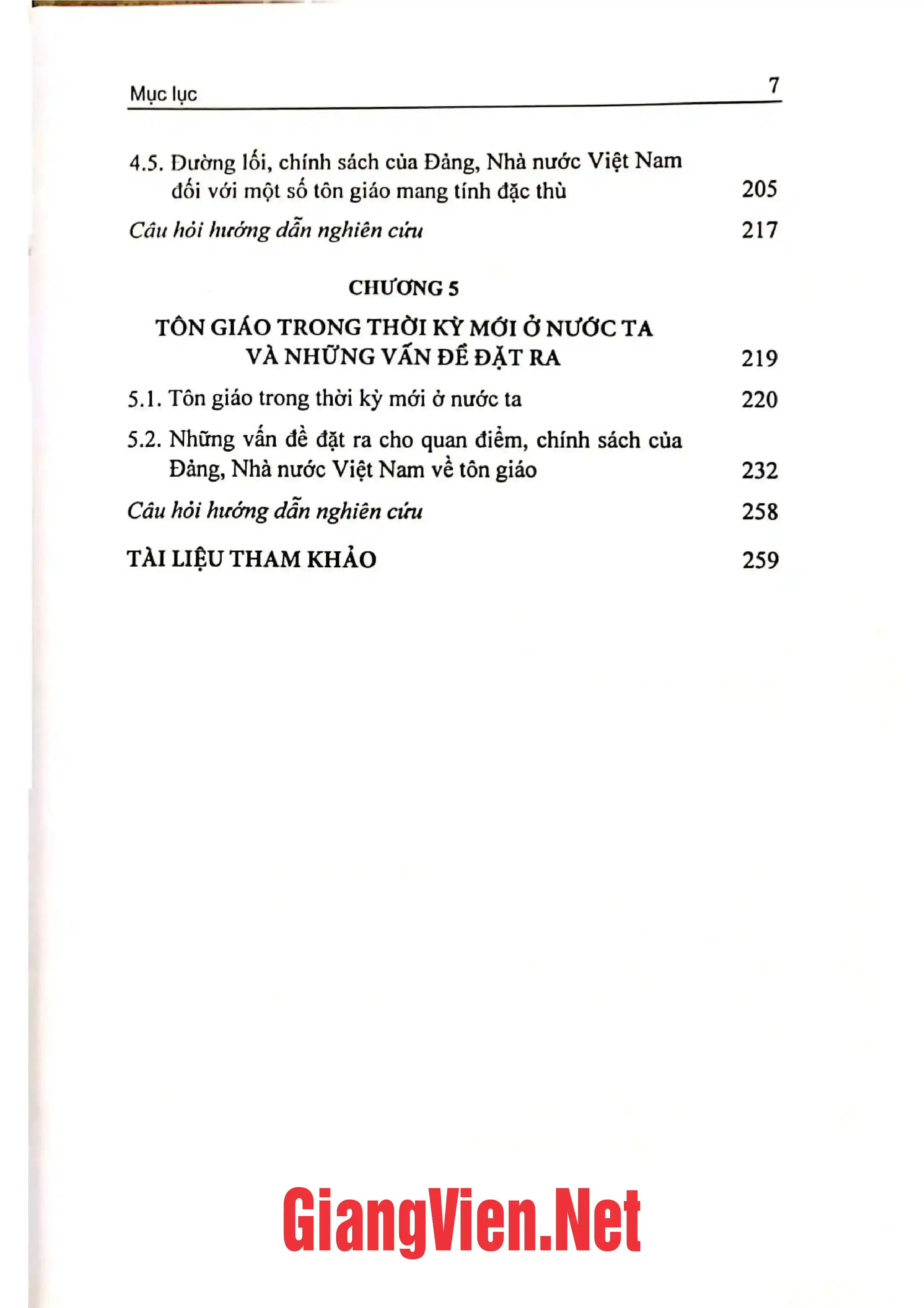 Ảnh minh họa nội dung cuốn sách: Quan điểm, chính sách của Đảng và Nhà nước Việt Nam về tôn giáo, Giáo trình sau đại học