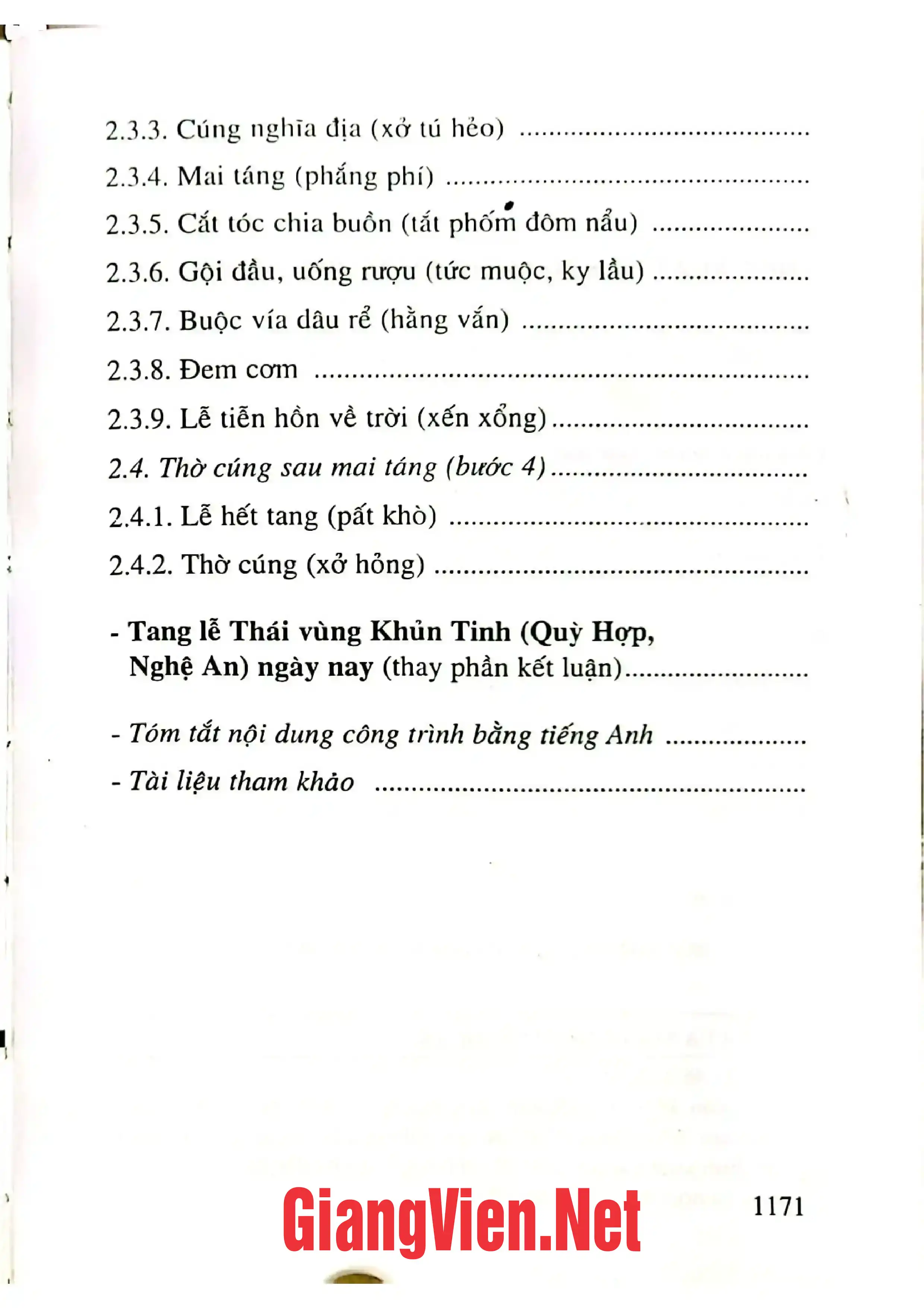 Ảnh minh họa nội dung cuốn sách: Tang lễ của người Thái ở Nghệ An