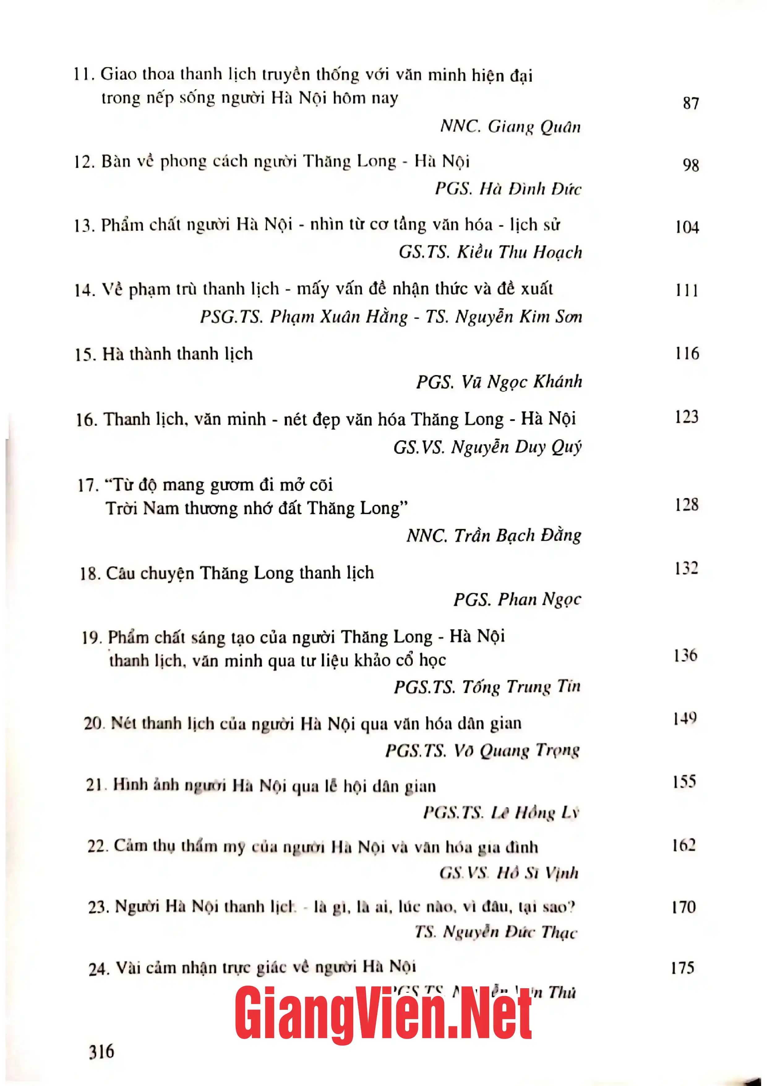 Ảnh minh họa nội dung cuốn sách: Người Hà Nội thanh lịch, văn minh - khoa học kỷ niệm 995 năm Thăng Long - Hà Nội