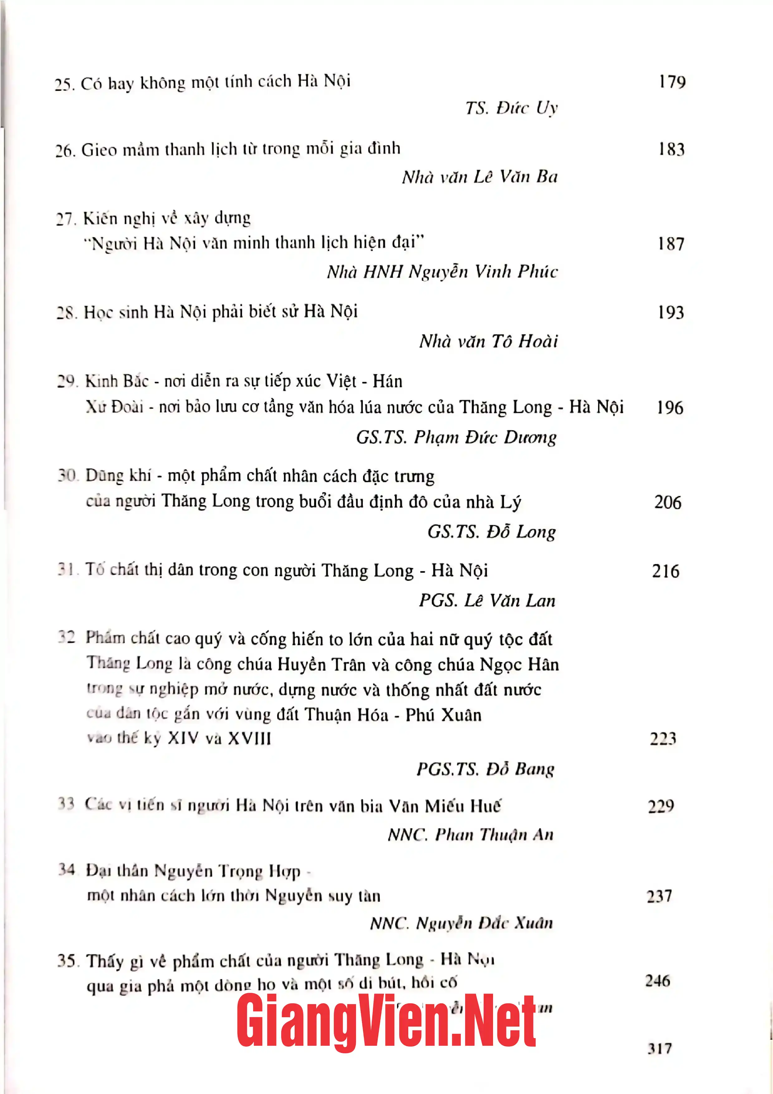 Ảnh minh họa nội dung cuốn sách: Người Hà Nội thanh lịch, văn minh - khoa học kỷ niệm 995 năm Thăng Long - Hà Nội