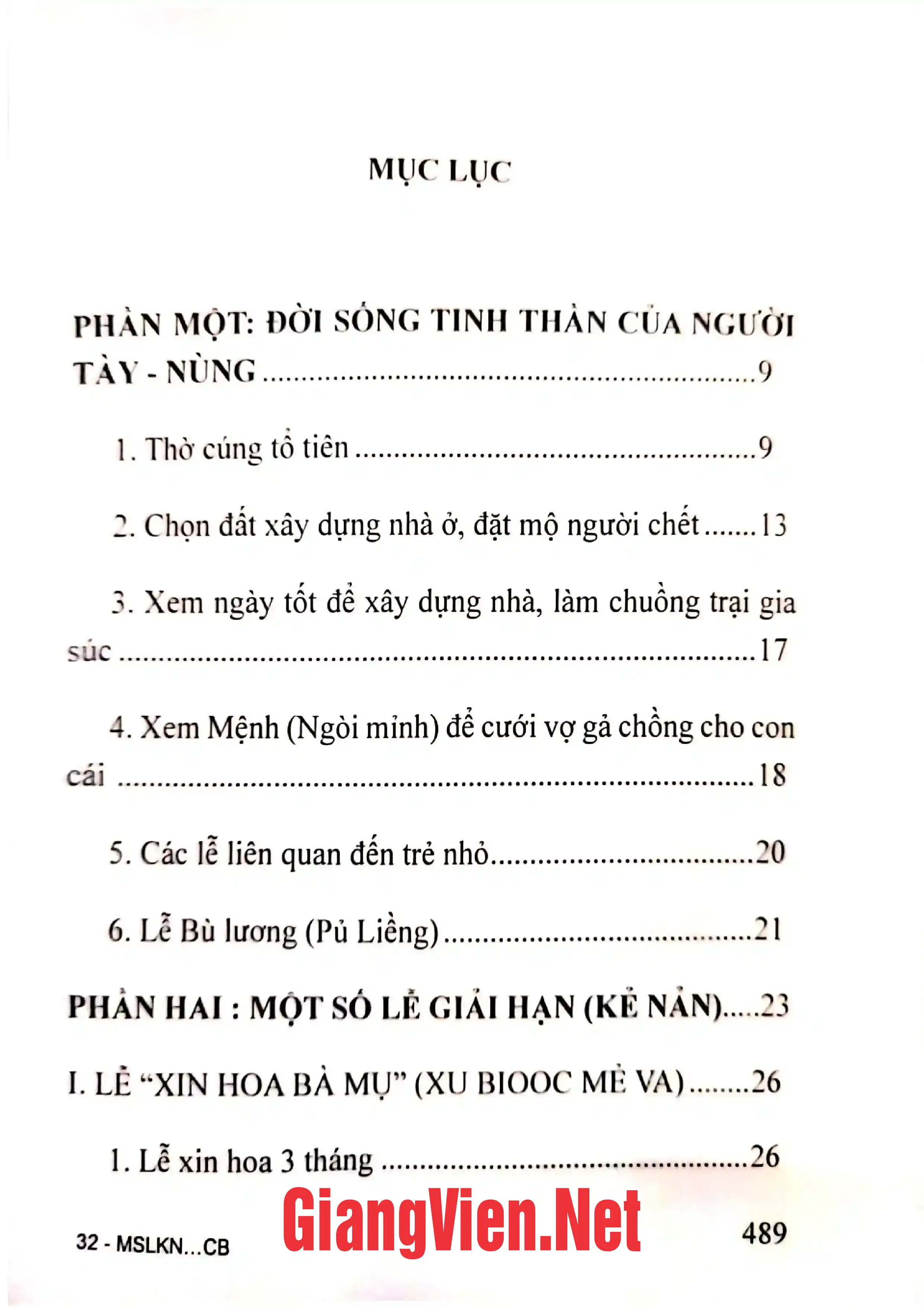 Ảnh minh họa nội dung cuốn sách: Một số lễ giải hạn của người Tày, Nùng ở Cao Bằng