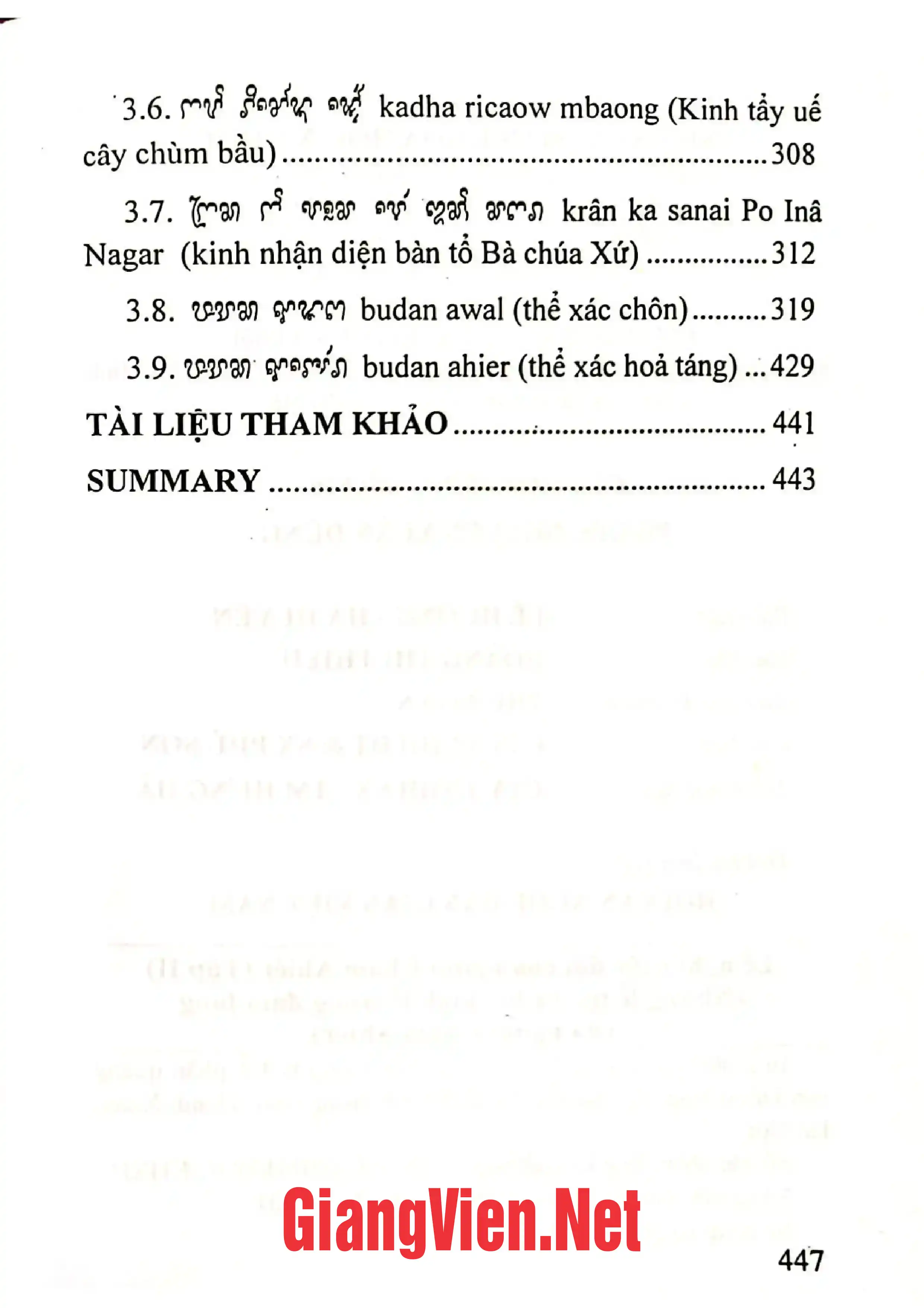 Ảnh minh họa nội dung cuốn sách: Lễ nghi cuộc đời của người Chăm Ahiér tập 2 những lễ tục và bài kinh lễ trong đám tang của người Chăm Ahiér