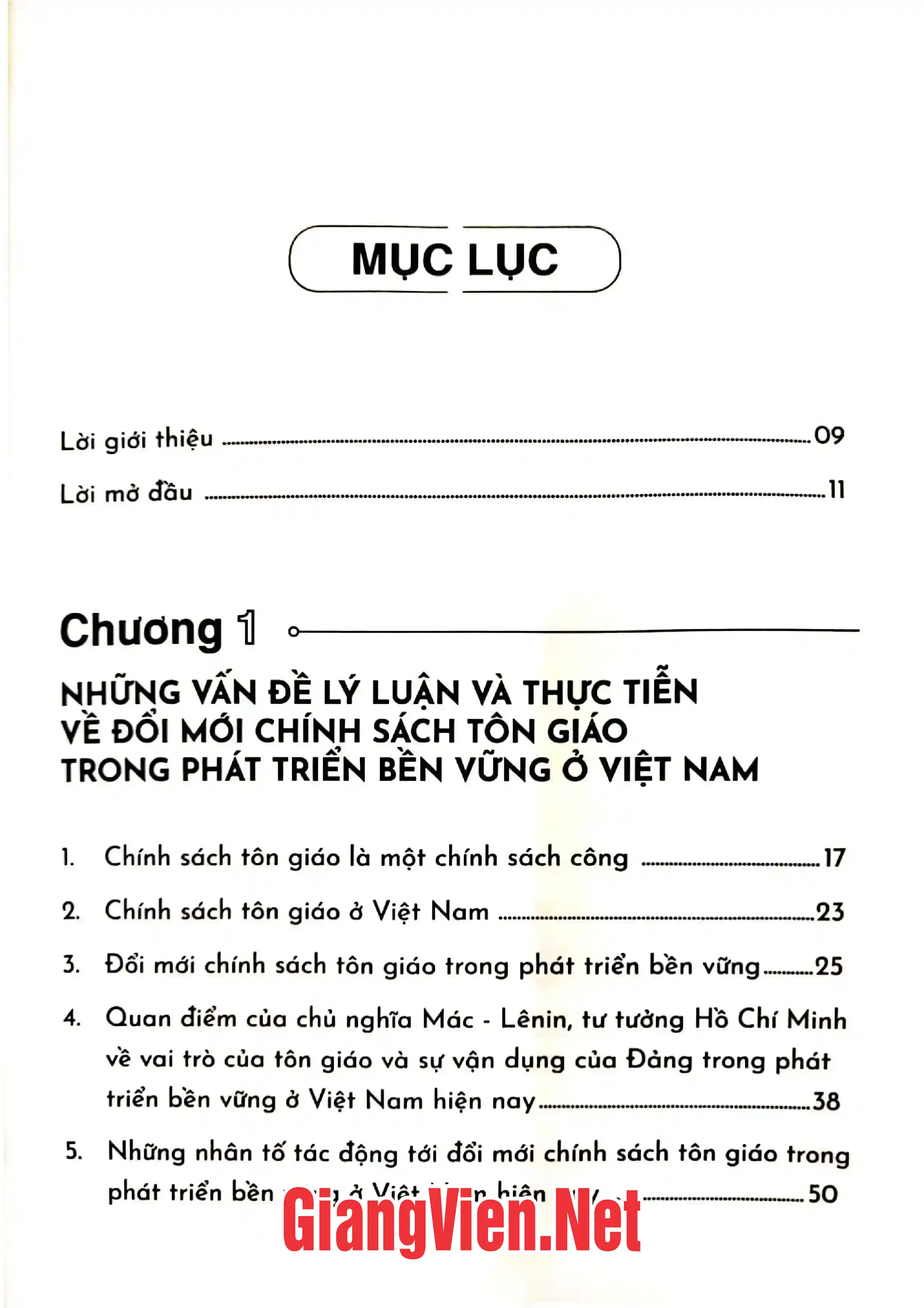 Ảnh minh họa nội dung cuốn sách: Đổi mới chính sách tôn giáo trong phát triển bền vững ở Việt Nam hiện nay