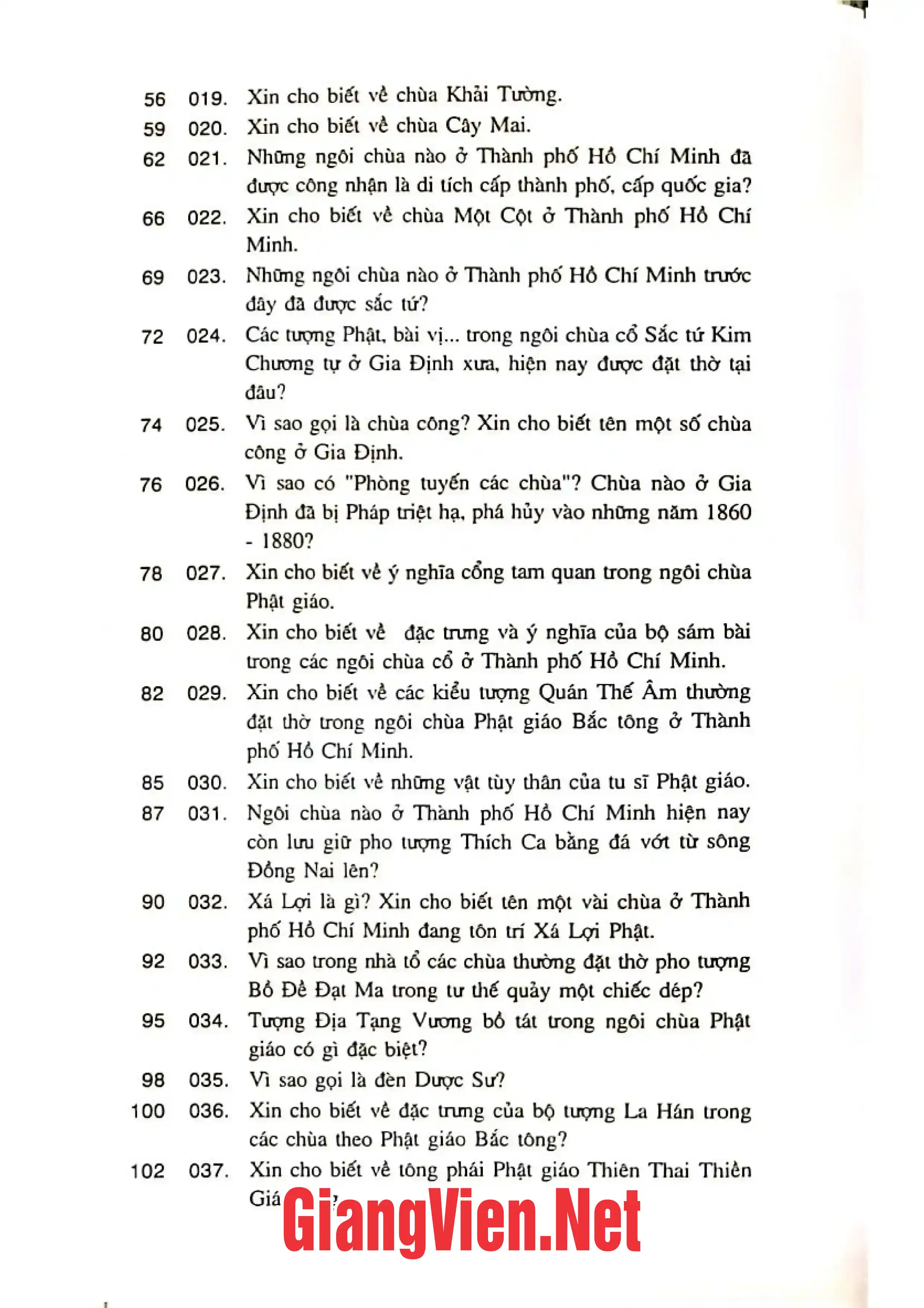 Ảnh minh họa nội dung cuốn sách: Một trăm câu hỏi đáp về Phật giáo ở thành phố Hồ Chí Minh