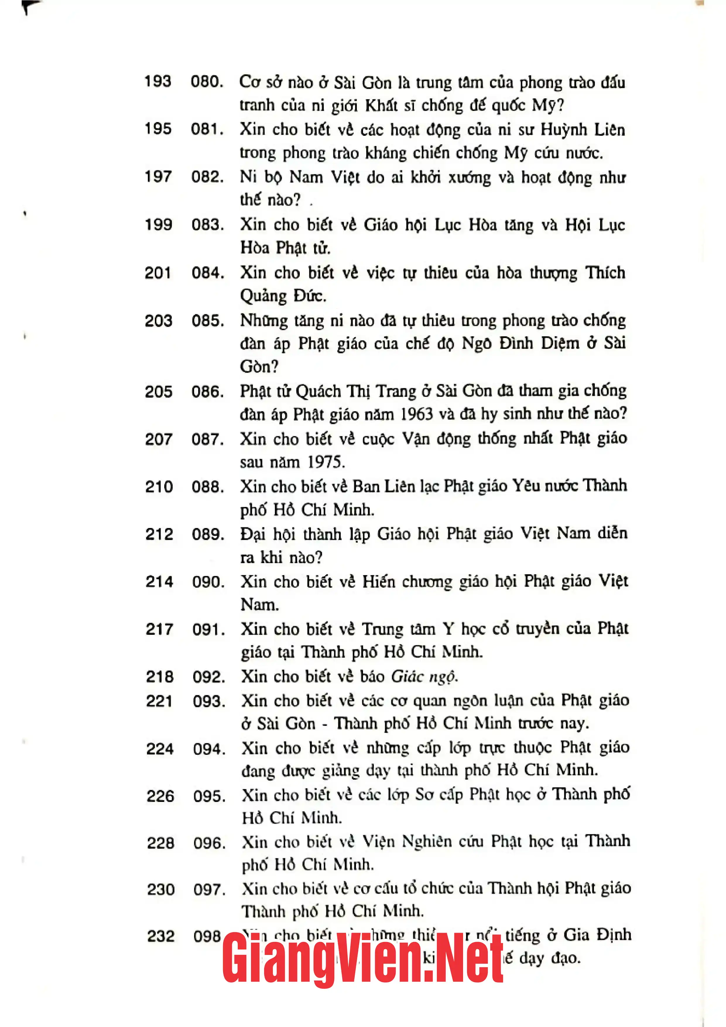 Ảnh minh họa nội dung cuốn sách: Một trăm câu hỏi đáp về Phật giáo ở thành phố Hồ Chí Minh