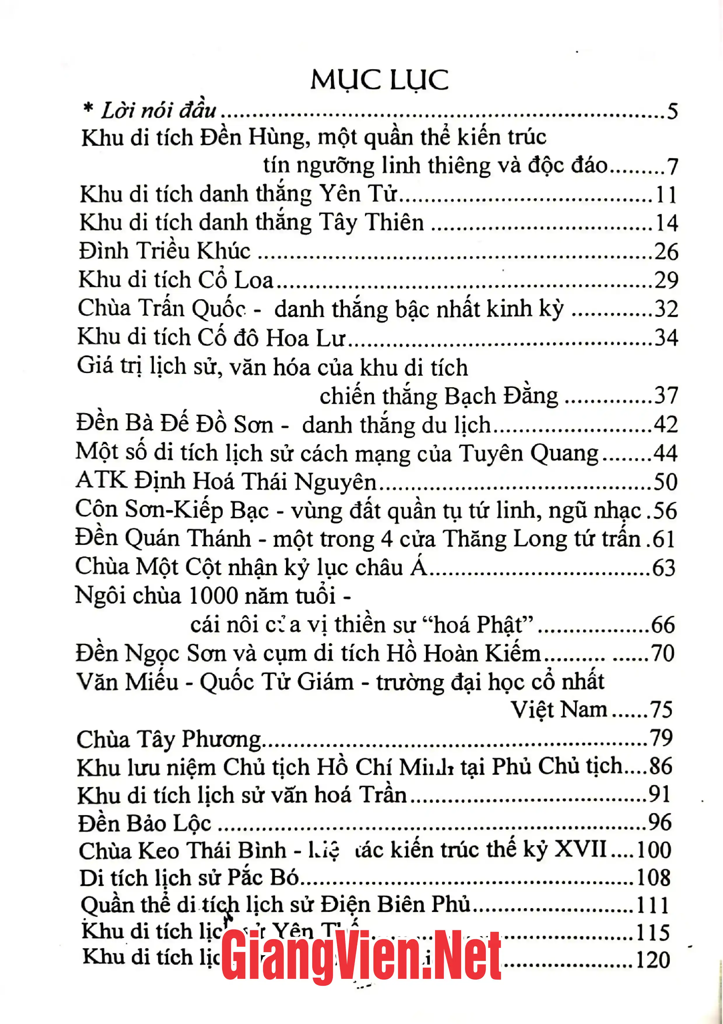 Ảnh minh họa nội dung cuốn sách: Các di tích lịch sử - văn hóa tín ngưỡng nổi tiếng ở Việt Nam