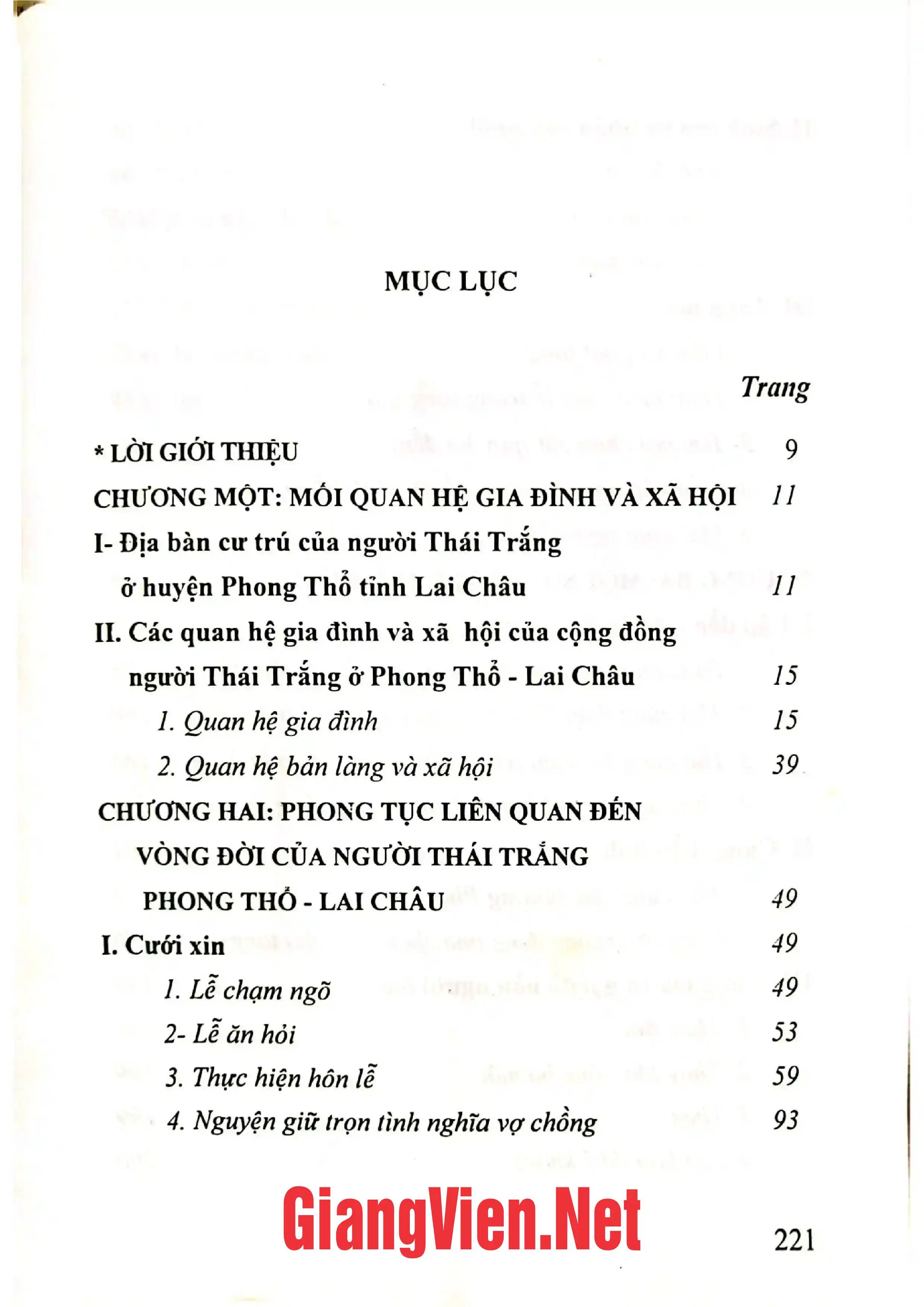 Ảnh minh họa nội dung cuốn sách: Phong tục và nghi lễ của người Thái ở Phong Thổ - tỉnh Lai Châu