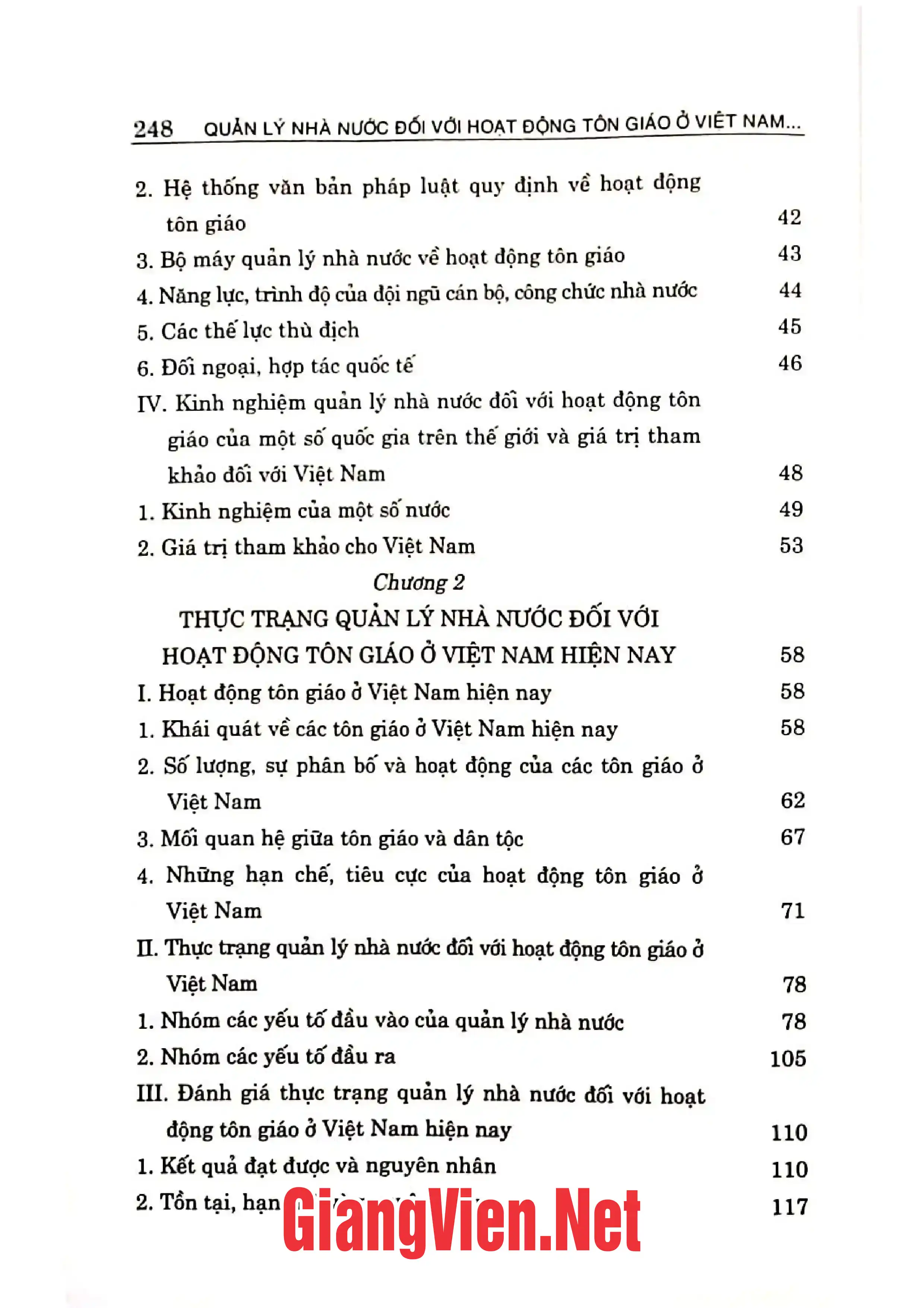 Ảnh minh họa nội dung cuốn sách: Quản lý nhà nước đối với hoạt động tôn giáo ở Việt Nam hiện nay.
