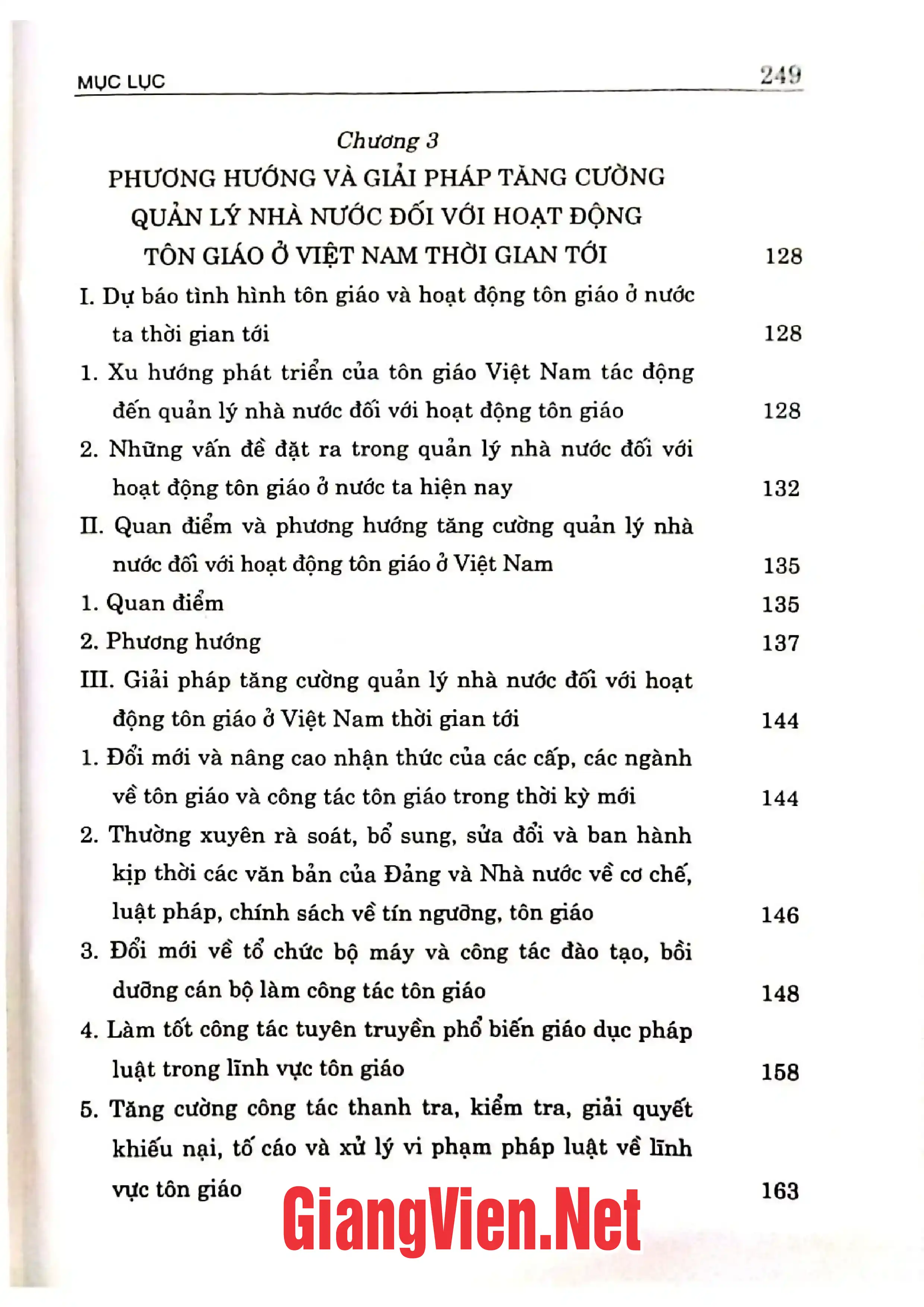 Ảnh minh họa nội dung cuốn sách: Quản lý nhà nước đối với hoạt động tôn giáo ở Việt Nam hiện nay.