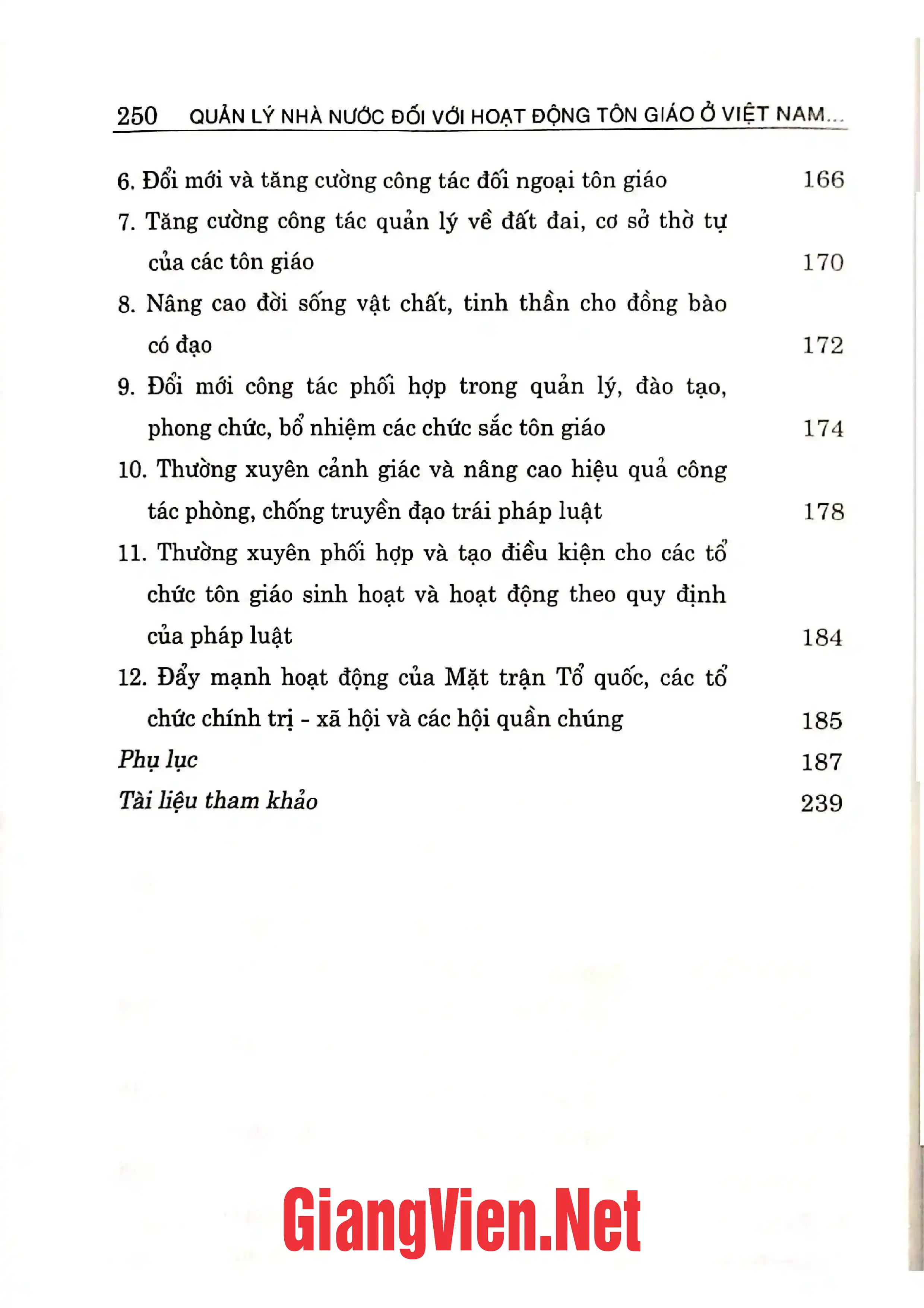 Ảnh minh họa nội dung cuốn sách: Quản lý nhà nước đối với hoạt động tôn giáo ở Việt Nam hiện nay.