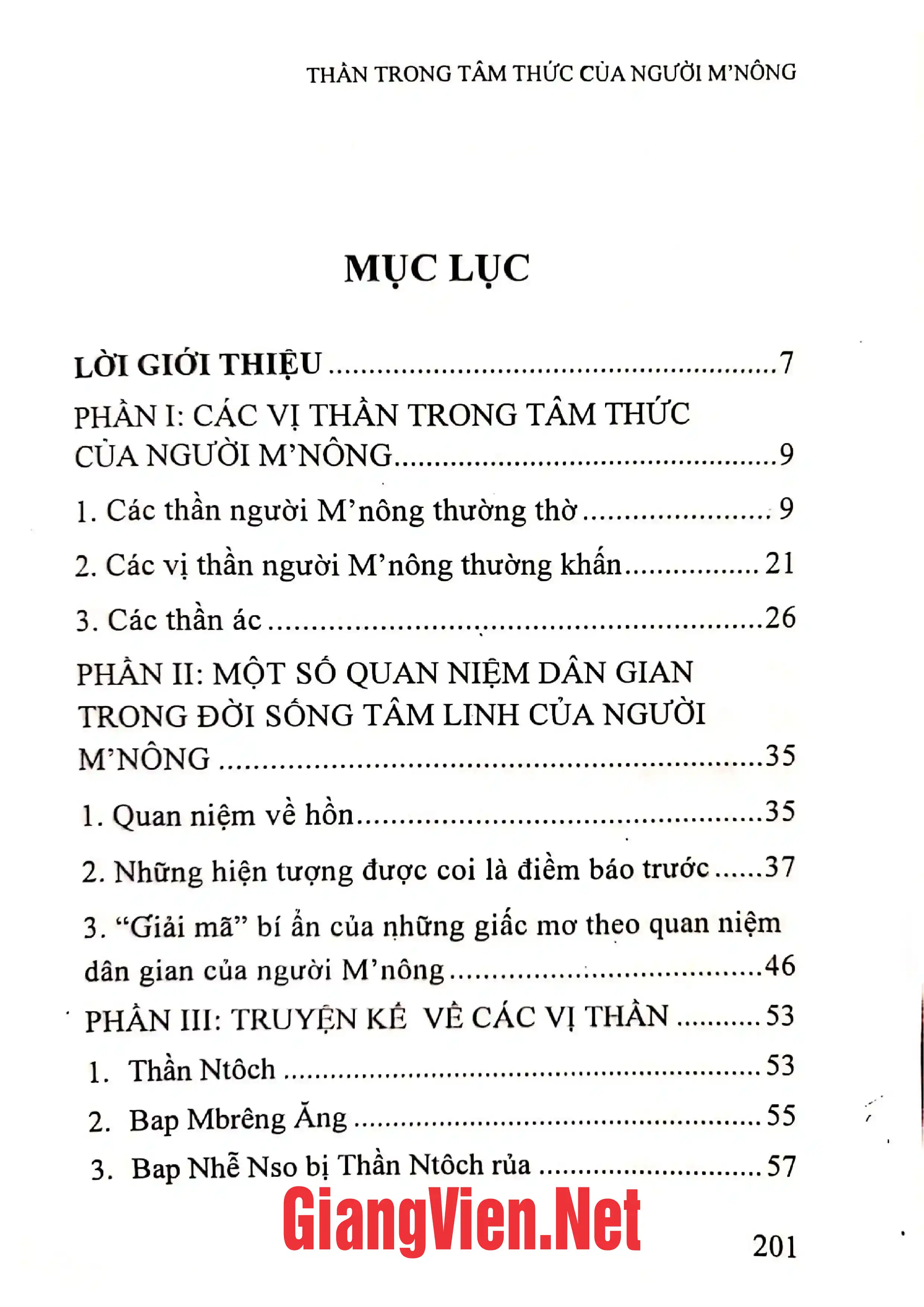 Ảnh minh họa nội dung cuốn sách: Thần trong tâm thức của người Mnông