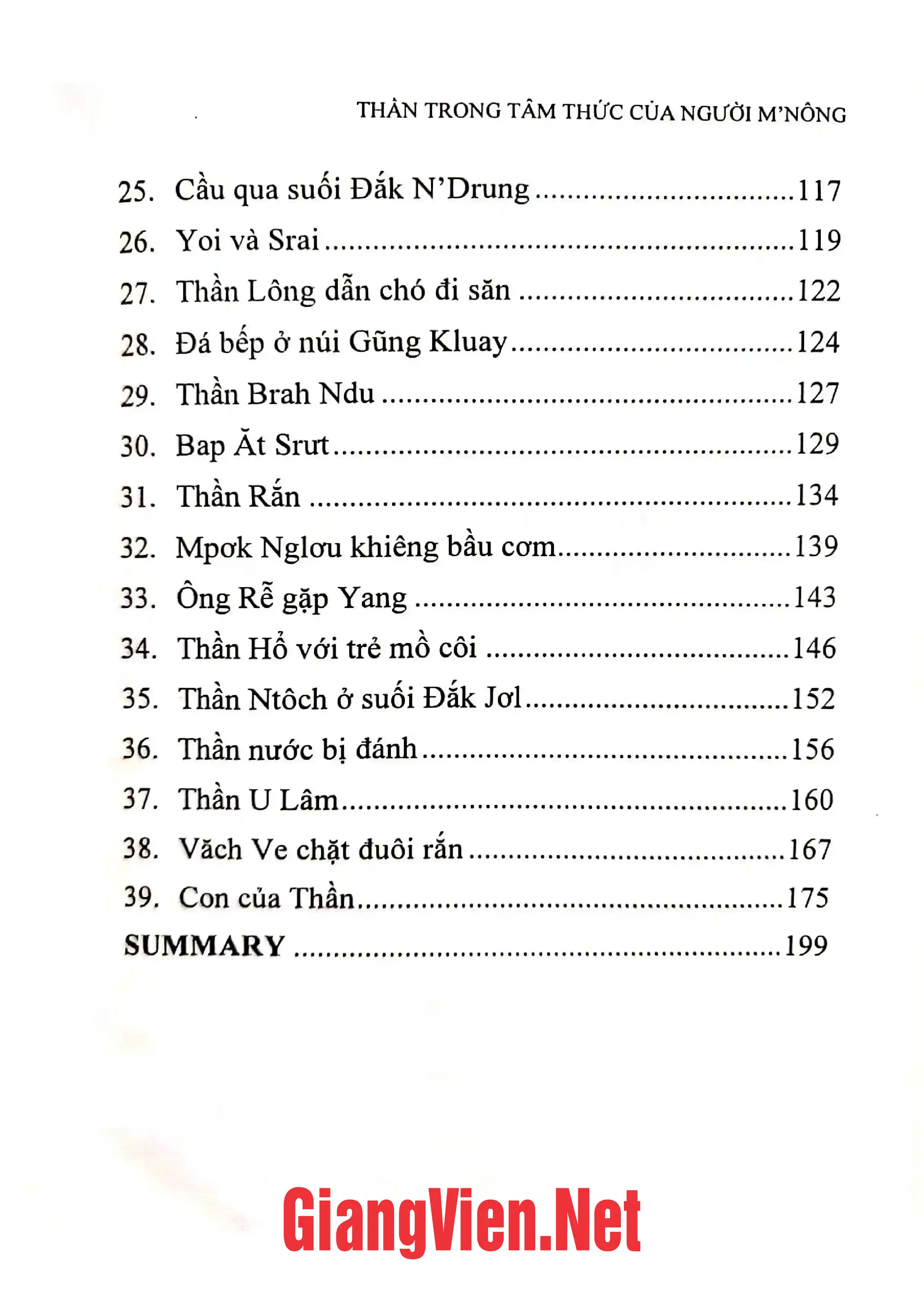 Ảnh minh họa nội dung cuốn sách: Thần trong tâm thức của người Mnông