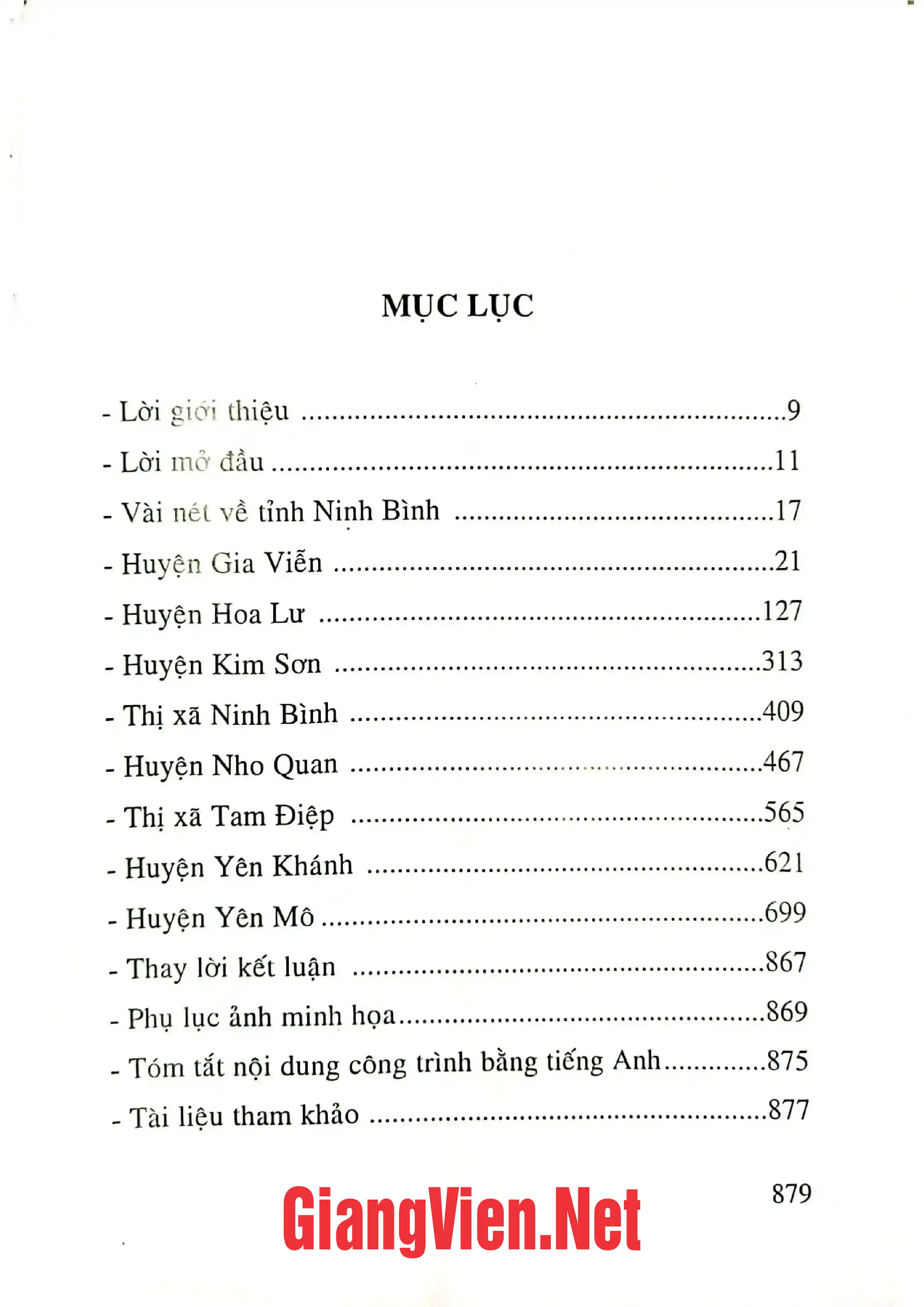 Ảnh minh họa nội dung cuốn sách: Địa danh ở tỉnh Ninh Bình