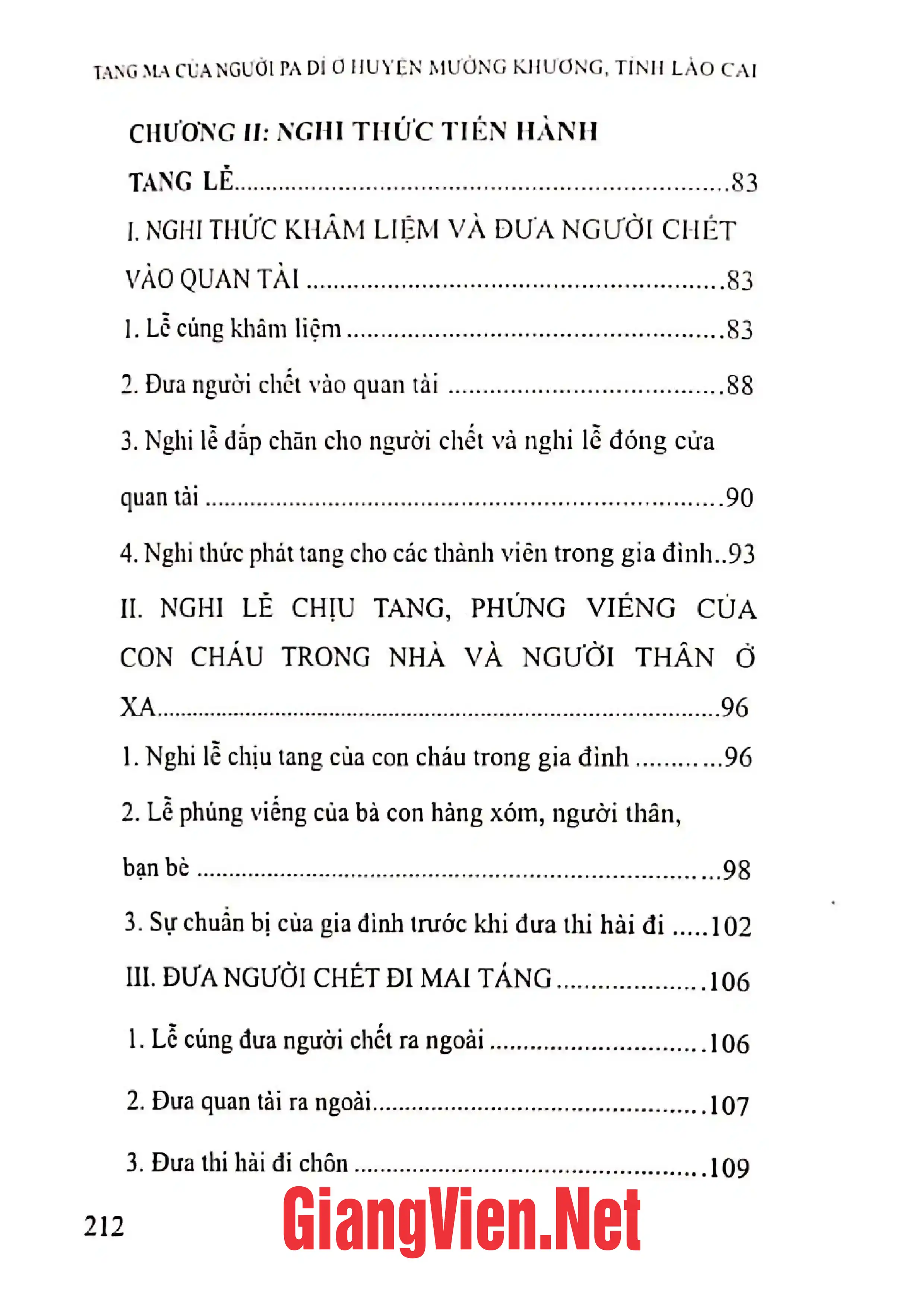 Ảnh minh họa nội dung cuốn sách: Tang ma của người Pa Dí ở huyện Mường Khương, tỉnh Lào Cai.