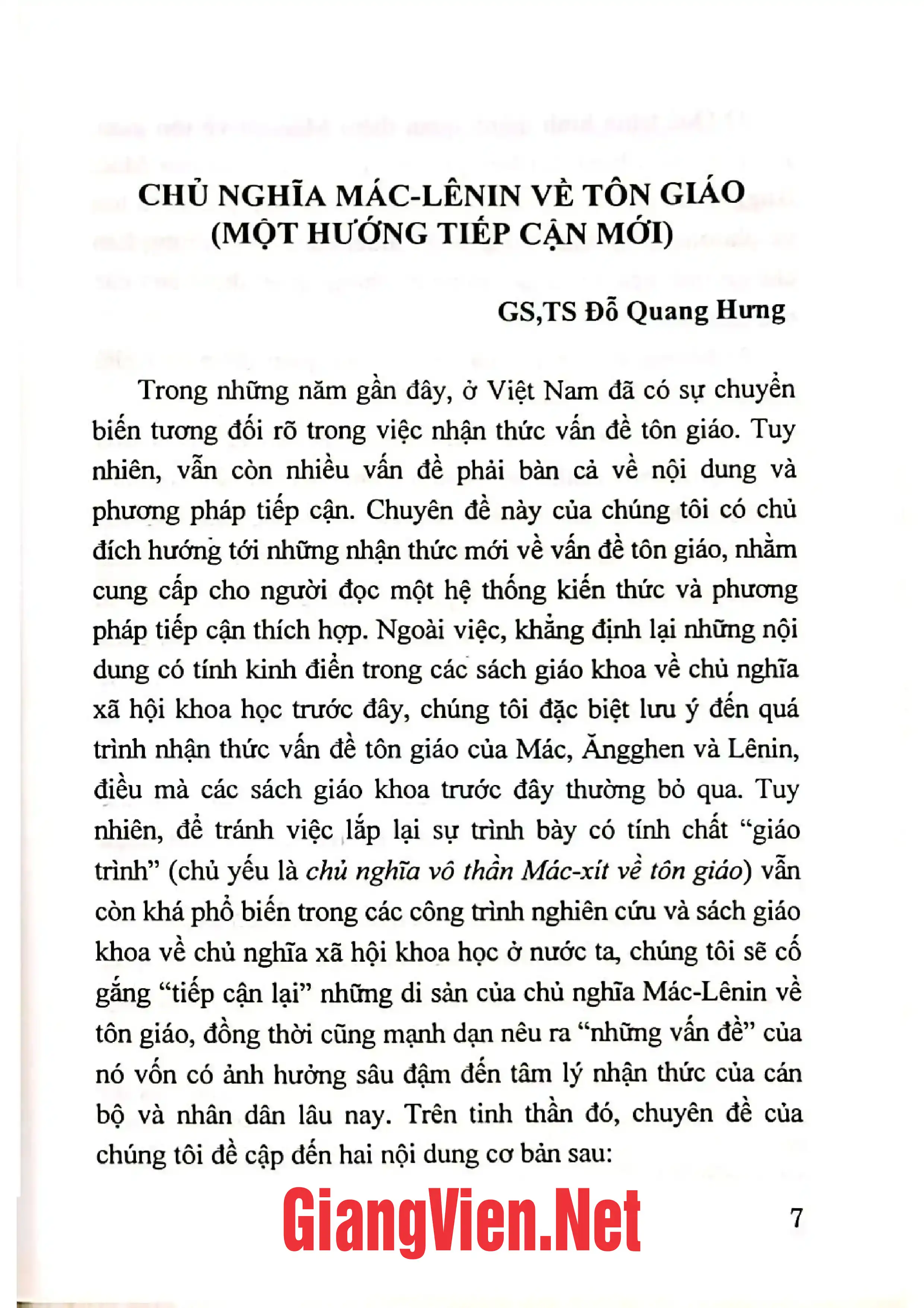 Ảnh minh họa nội dung cuốn sách: Một số vấn đề về tôn giáo và công tác tôn giáo của Đảng Nhà nước ta hiện nay