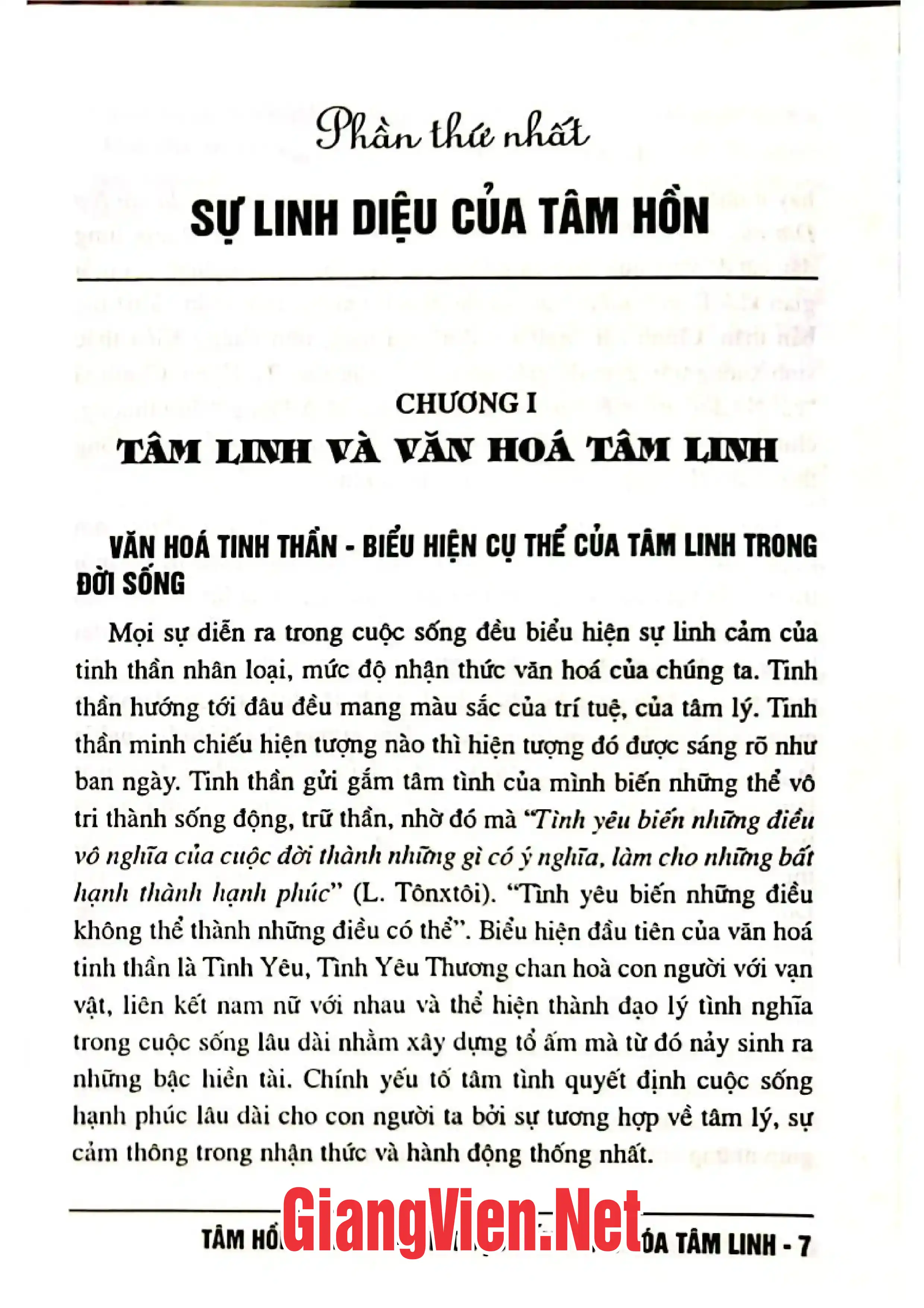 Ảnh minh họa nội dung cuốn sách: Tâm hồn khởi nguồn cuộc sống văn hóa tâm linh