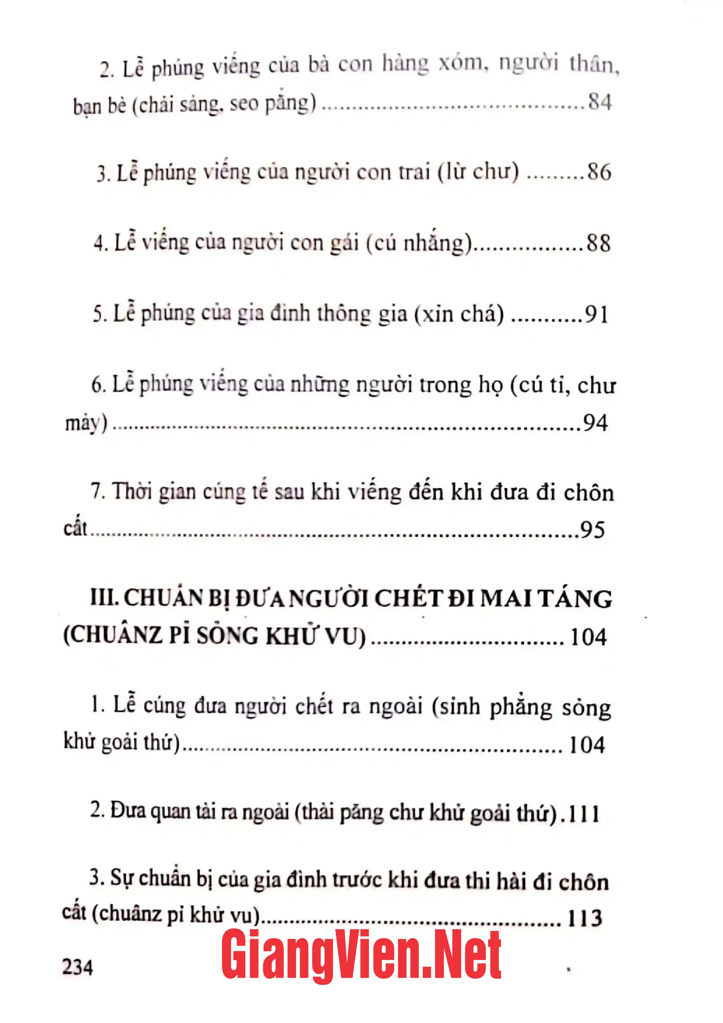 Ảnh minh họa nội dung cuốn sách: Lễ tang của người Phù Lá ở huyện Bắc Hà tỉnh Lào Cai