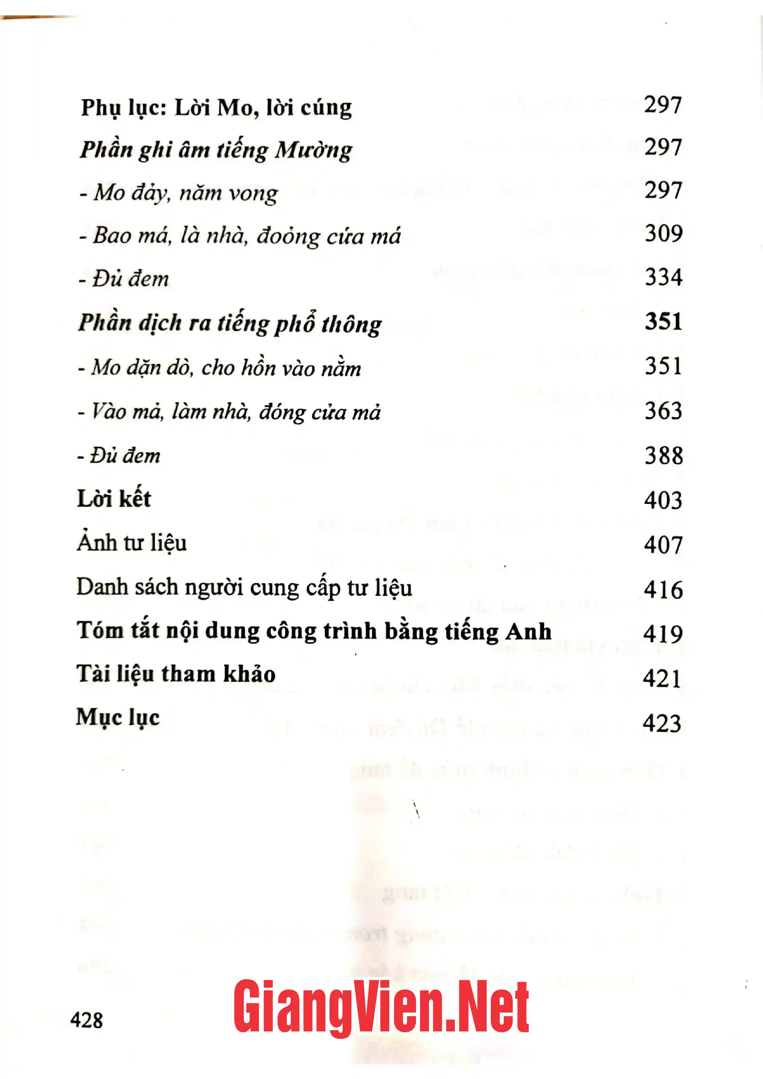 Ảnh minh họa nội dung cuốn sách: Tang lễ cổ truyền của người Mường quyển 3