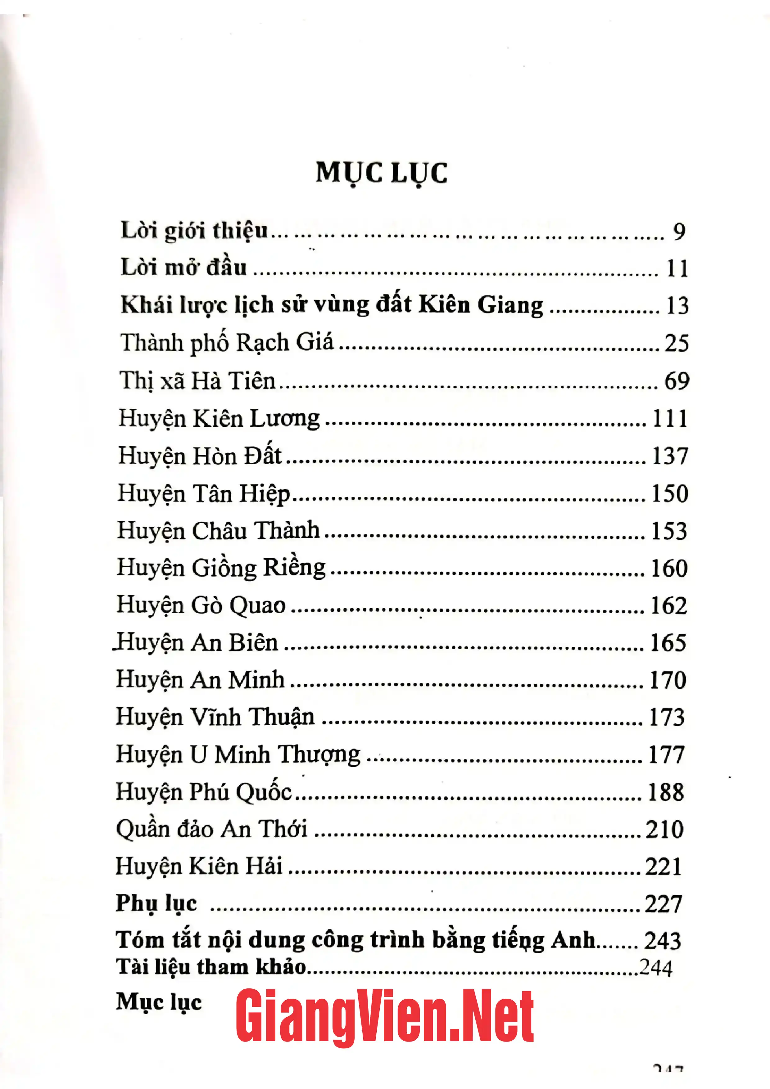 Ảnh minh họa nội dung cuốn sách: Di tích- Danh thắng và địa danh Kiên Giang