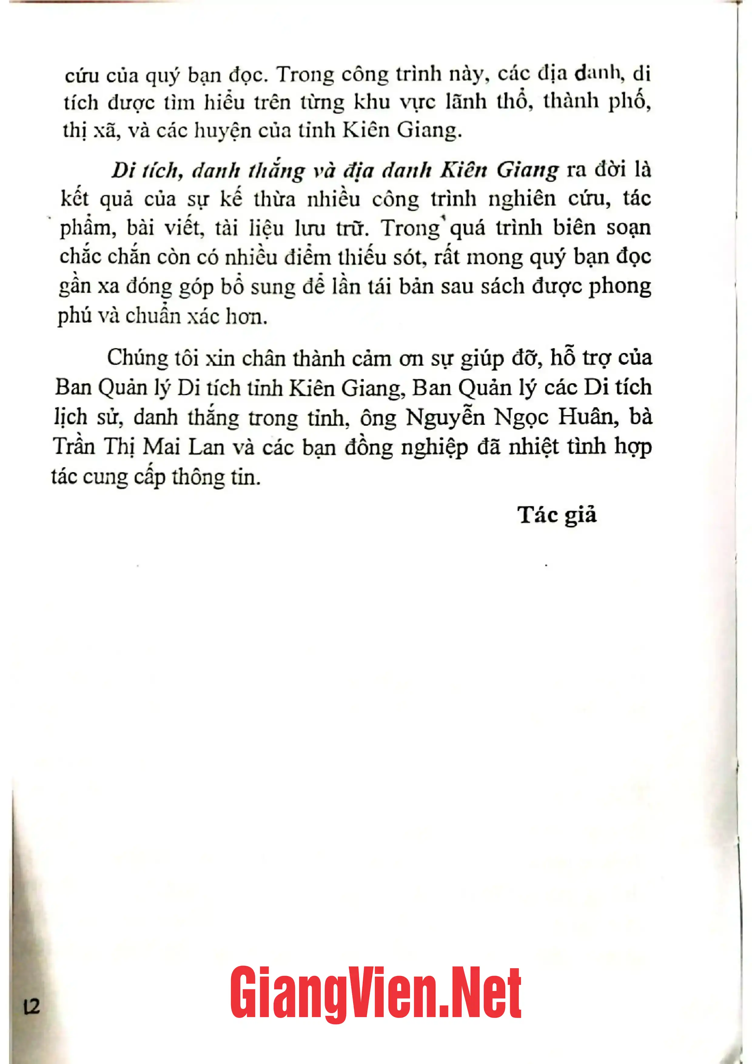 Ảnh minh họa nội dung cuốn sách: Di tích- Danh thắng và địa danh Kiên Giang