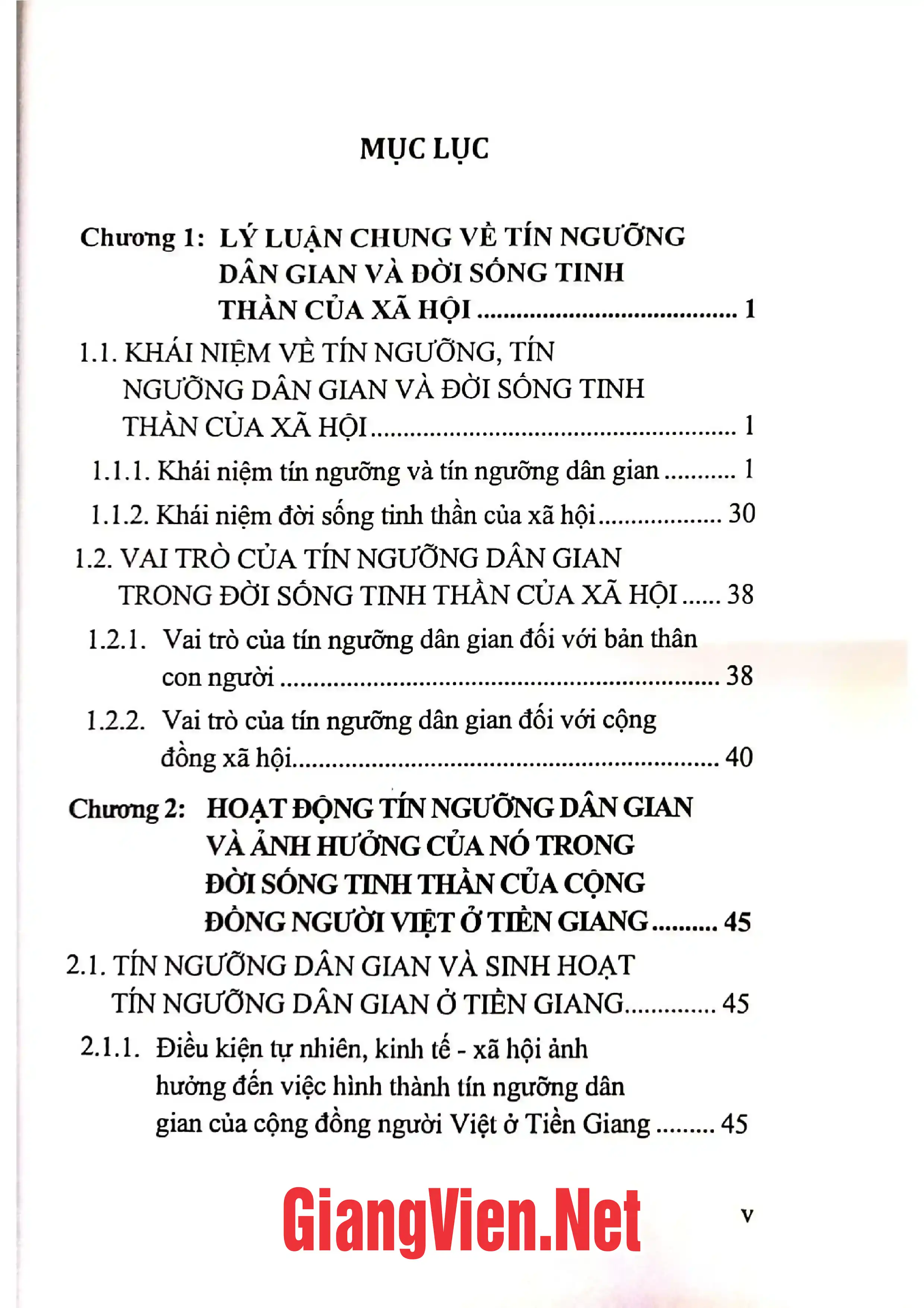 Ảnh minh họa nội dung cuốn sách: Tín ngưỡng dân gian trong đời sống tinh thần của cộng đồng người Việt ở tỉnh Tiền Giang