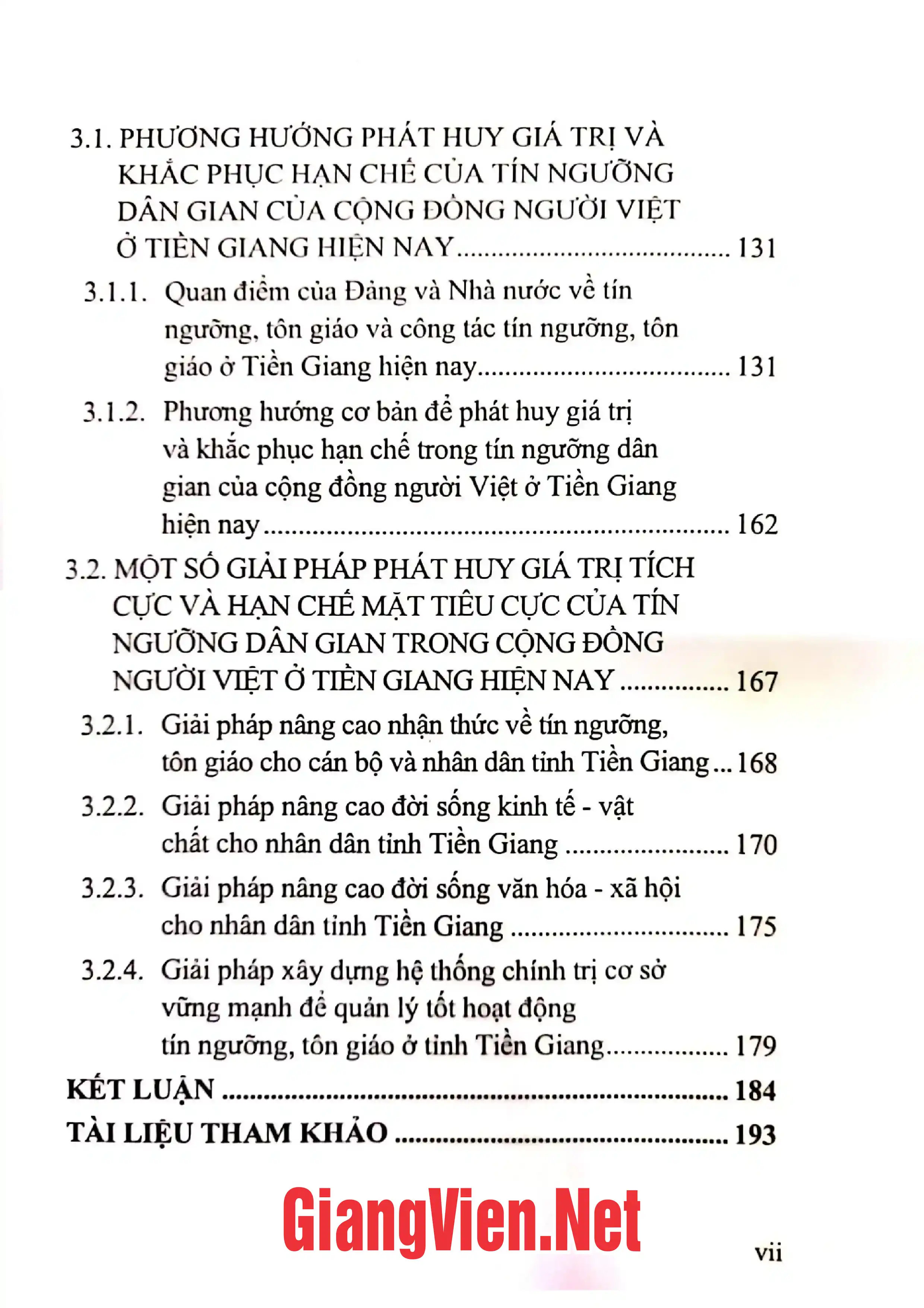 Ảnh minh họa nội dung cuốn sách: Tín ngưỡng dân gian trong đời sống tinh thần của cộng đồng người Việt ở tỉnh Tiền Giang