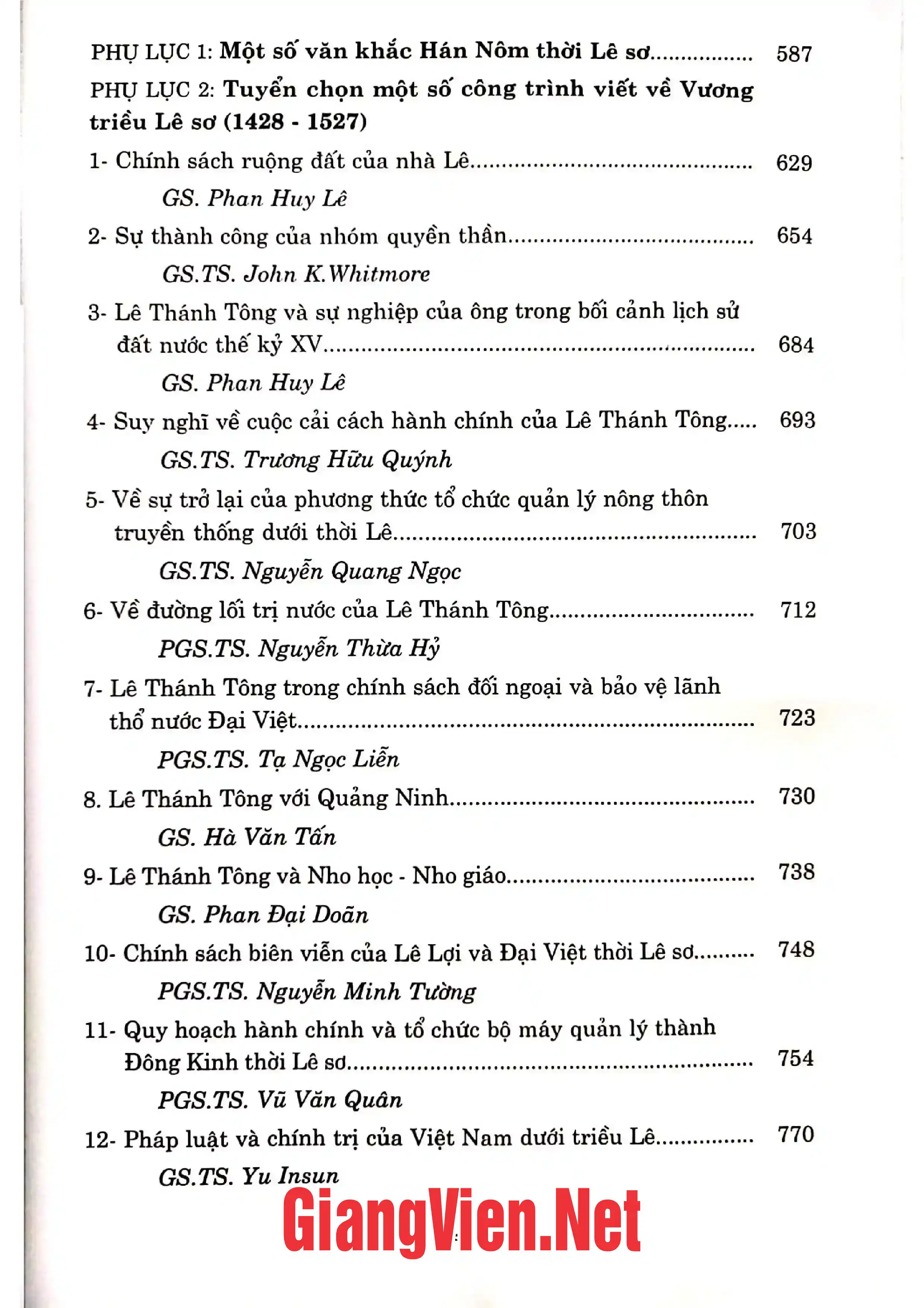 Ảnh minh họa nội dung cuốn sách: Vương Triều Lê 1428 - 1527