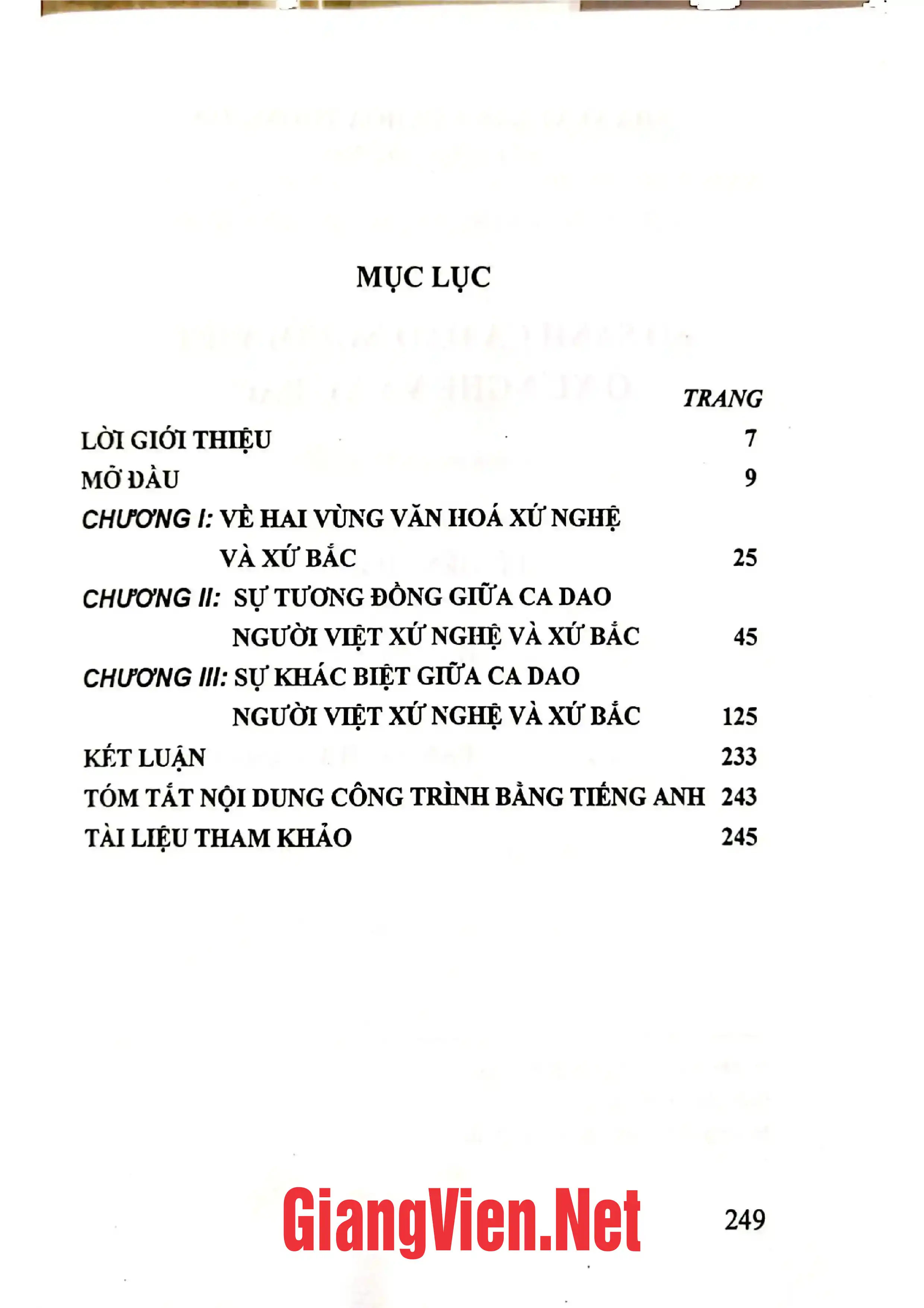 Ảnh minh họa nội dung cuốn sách: So sánh ca dao người Việt ở xứ Nghệ và xứ Bắc