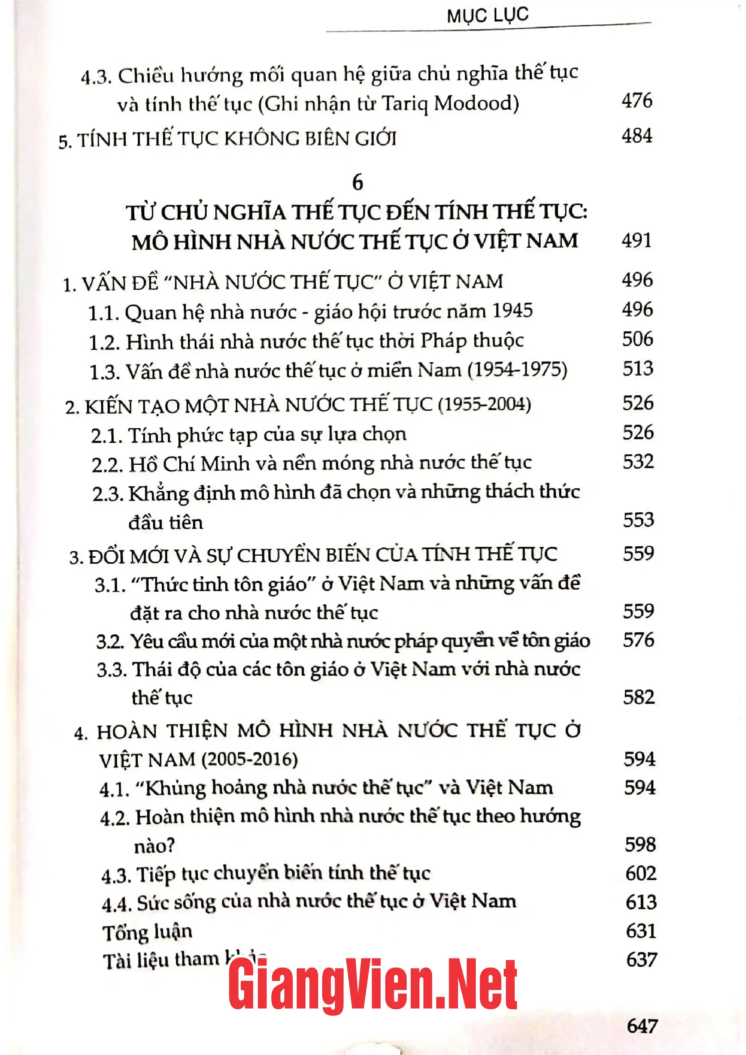 Ảnh minh họa nội dung cuốn sách: Nhà nước thế tục