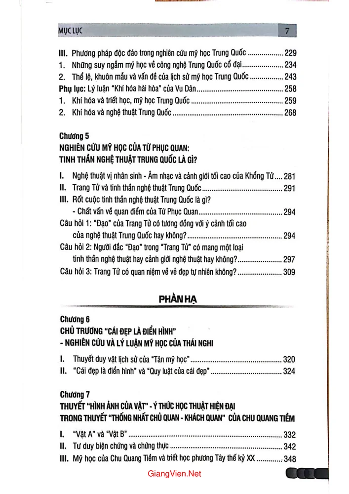 Trang 3 - Ảnh minh họa nội dung sách Lược sử mỹ học 100 năm của Trung Quốc