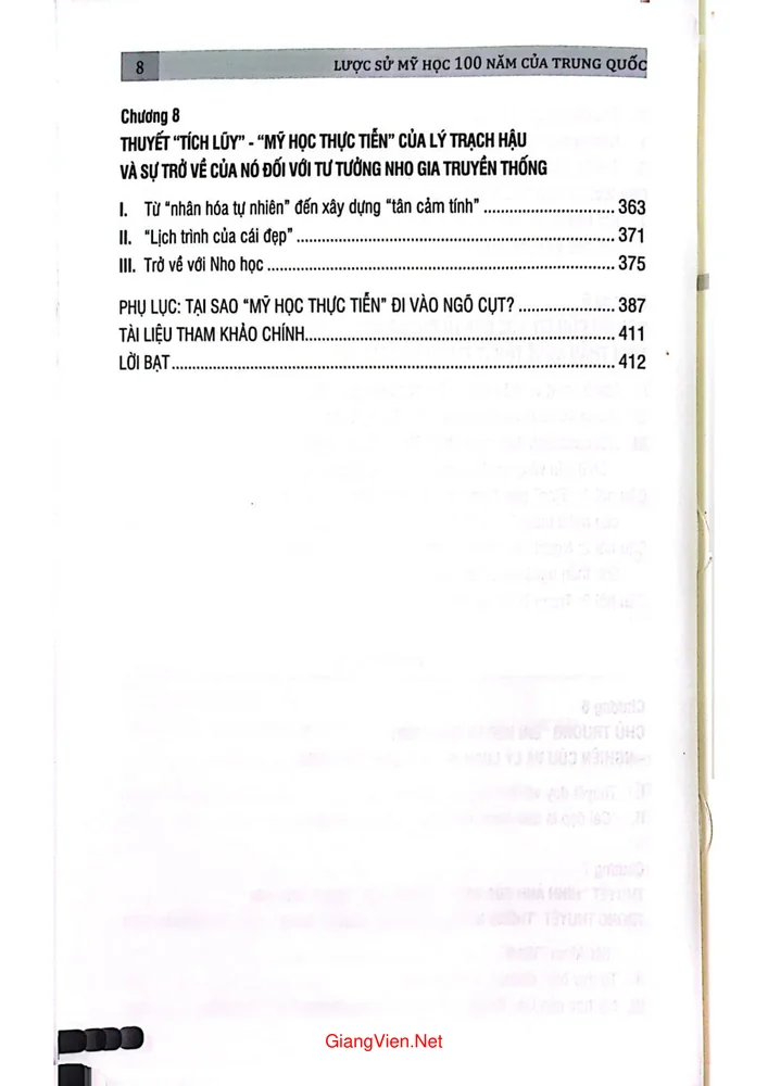 Trang 4 - Ảnh minh họa nội dung sách Lược sử mỹ học 100 năm của Trung Quốc