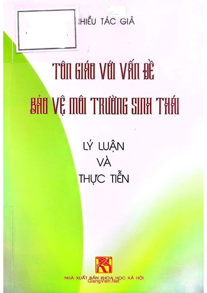 Tôn giáo với vấn đề bảo vệ môi trường sinh thái lý luận và thực tiễn