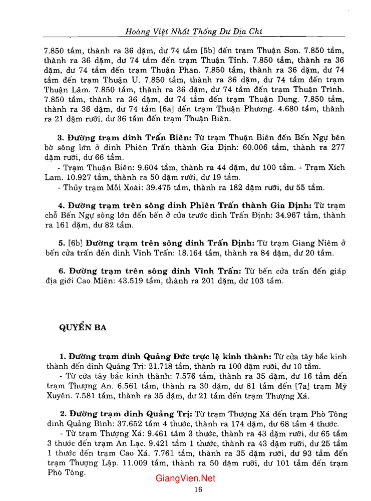 Trang 3 - Ảnh minh họa nội dung sách Hoàng Việt nhất thống dư địa chí