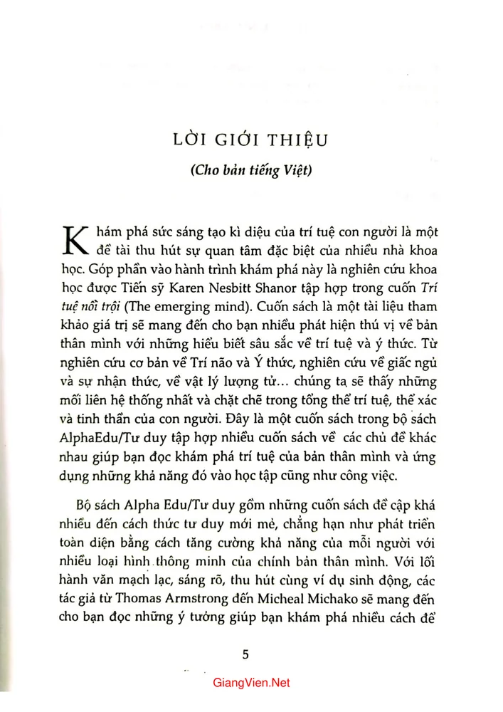 Trang 6 - Ảnh minh họa nội dung sách Trí tuệ nổi trội những phát hiện mới về nhận thức