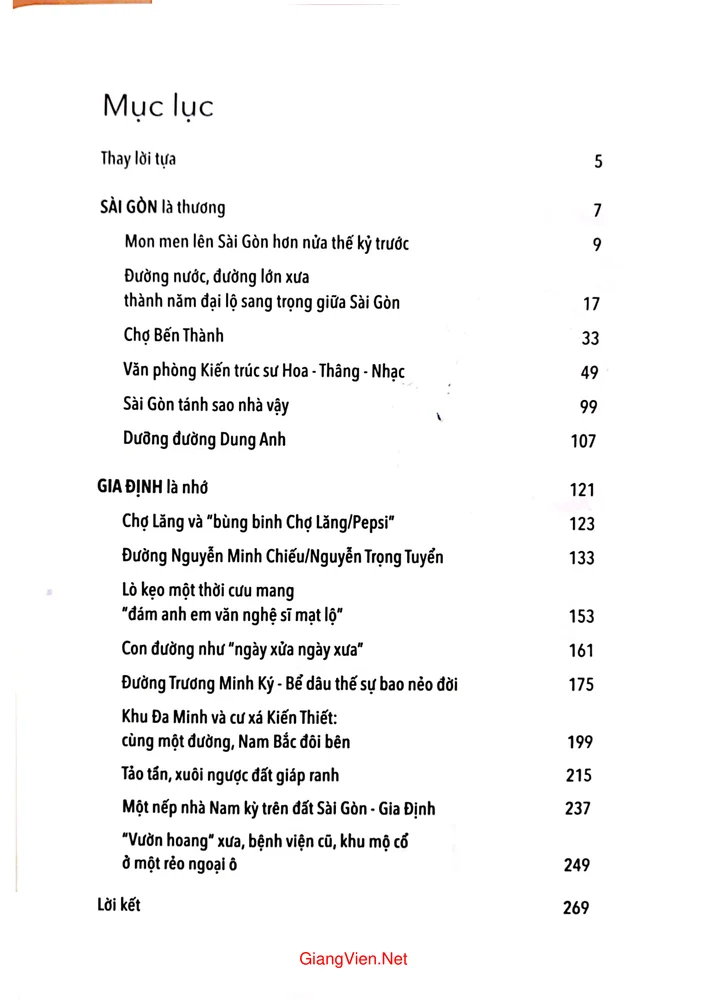Trang 1 - Ảnh minh họa nội dung sách Gia Định là nhớ Sài Gòn là thương 2