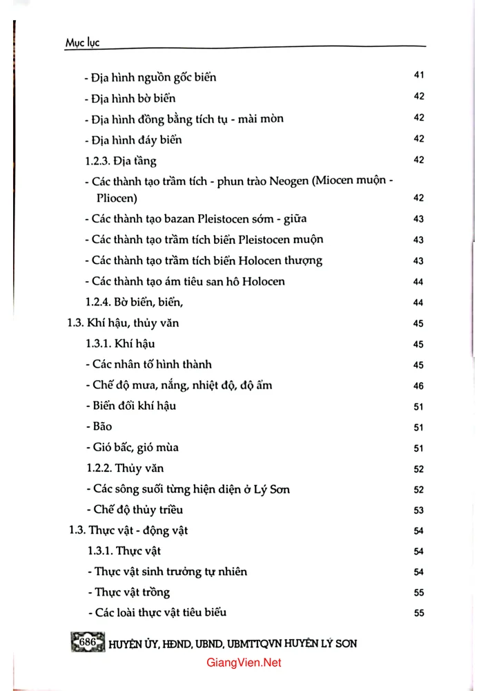 Trang 2 - Ảnh minh họa nội dung sách Địa chí huyện Lý Sơn