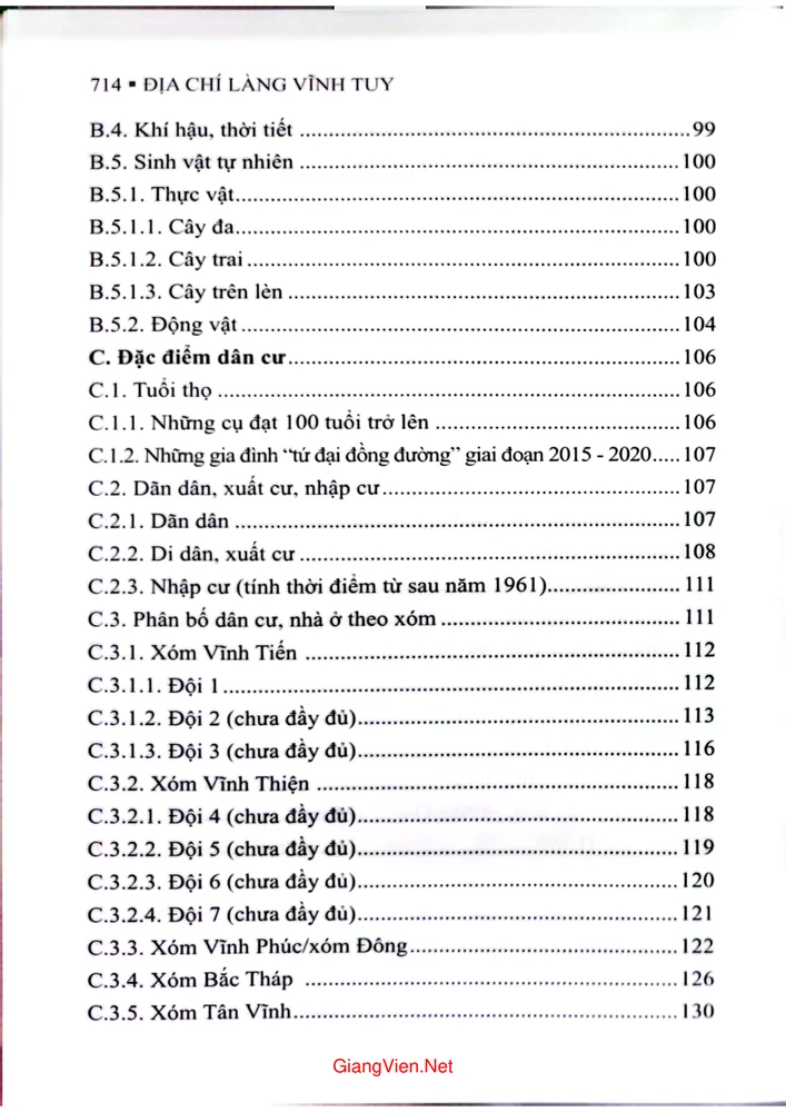 Trang 3 - Ảnh minh họa nội dung sách Địa chí làng Vĩnh Tuy