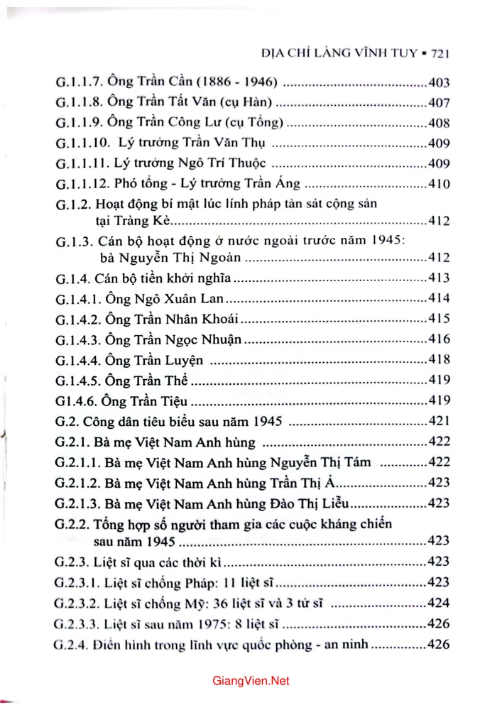 Trang 10 - Ảnh minh họa nội dung sách Địa chí làng Vĩnh Tuy