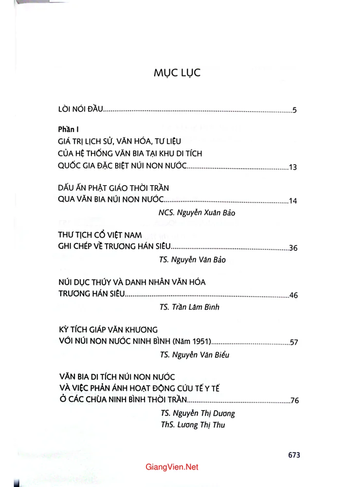 Trang 1 - Ảnh minh họa nội dung sách Kỷ yếu hội thảo - Nghiên cứu, đánh giá giá trị hệ thống văn bia tại di tích quốc gia đặc biệt Núi Non Nước