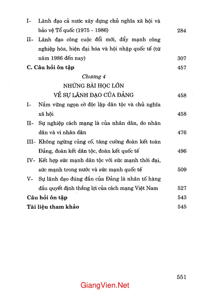 Trang 3 - Ảnh minh họa nội dung sách Giáo trình  Lịch sử Đảng Cộng sản Việt Nam - chuyên