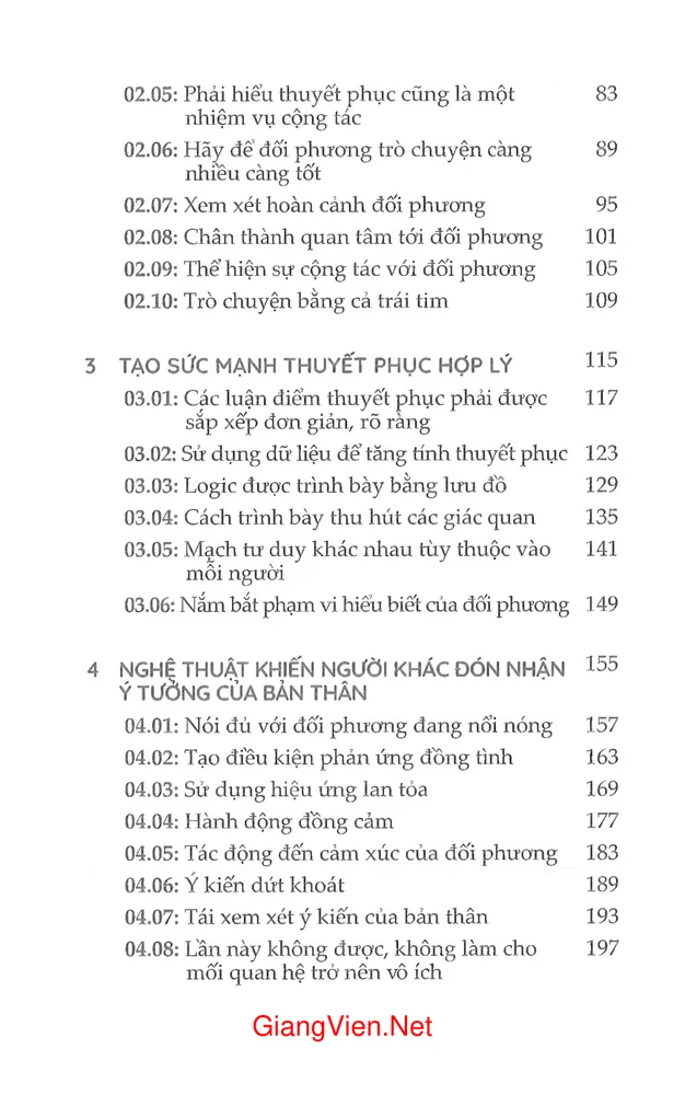 Trang 2 - Ảnh minh họa nội dung sách Nghệ thuật thuyết phục Logic